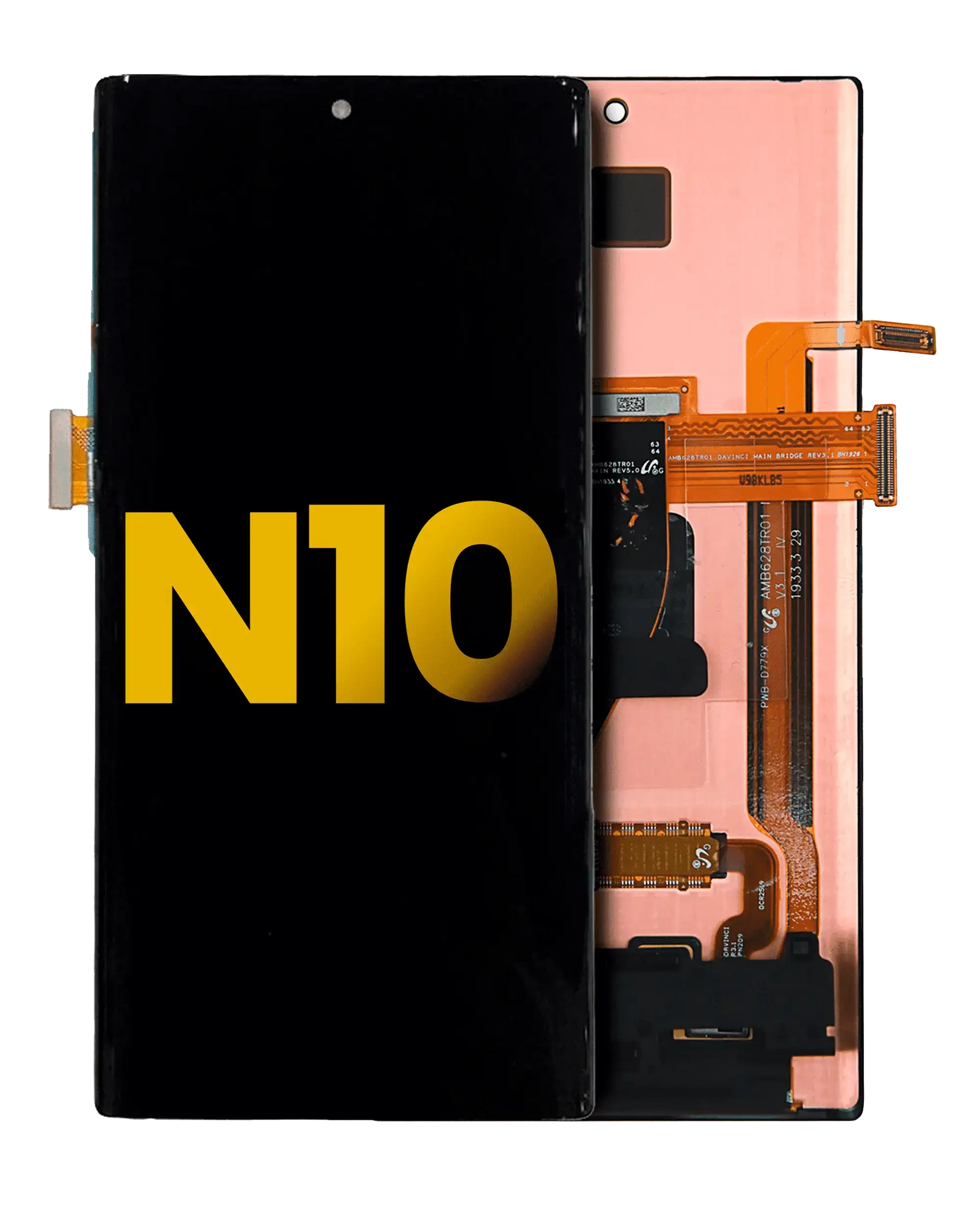 Display OLED completo senza Frame per Samsung Galaxy Note 10 (Refurbished) (tutti i colori)