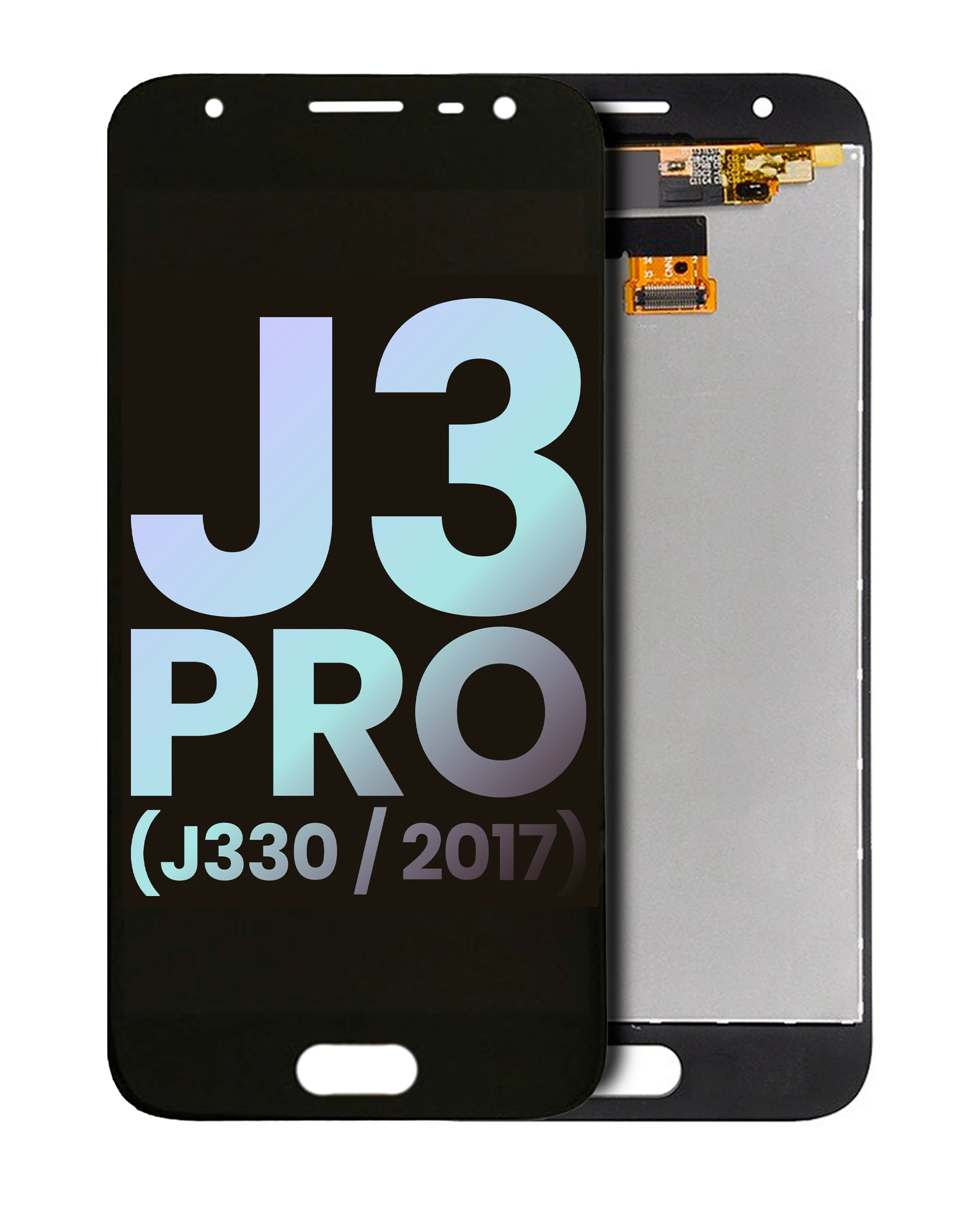 Display OLED completo senza Frame per Samsung Galaxy J3 Pro (J330 / 2017) (Service Pack) (Nero)