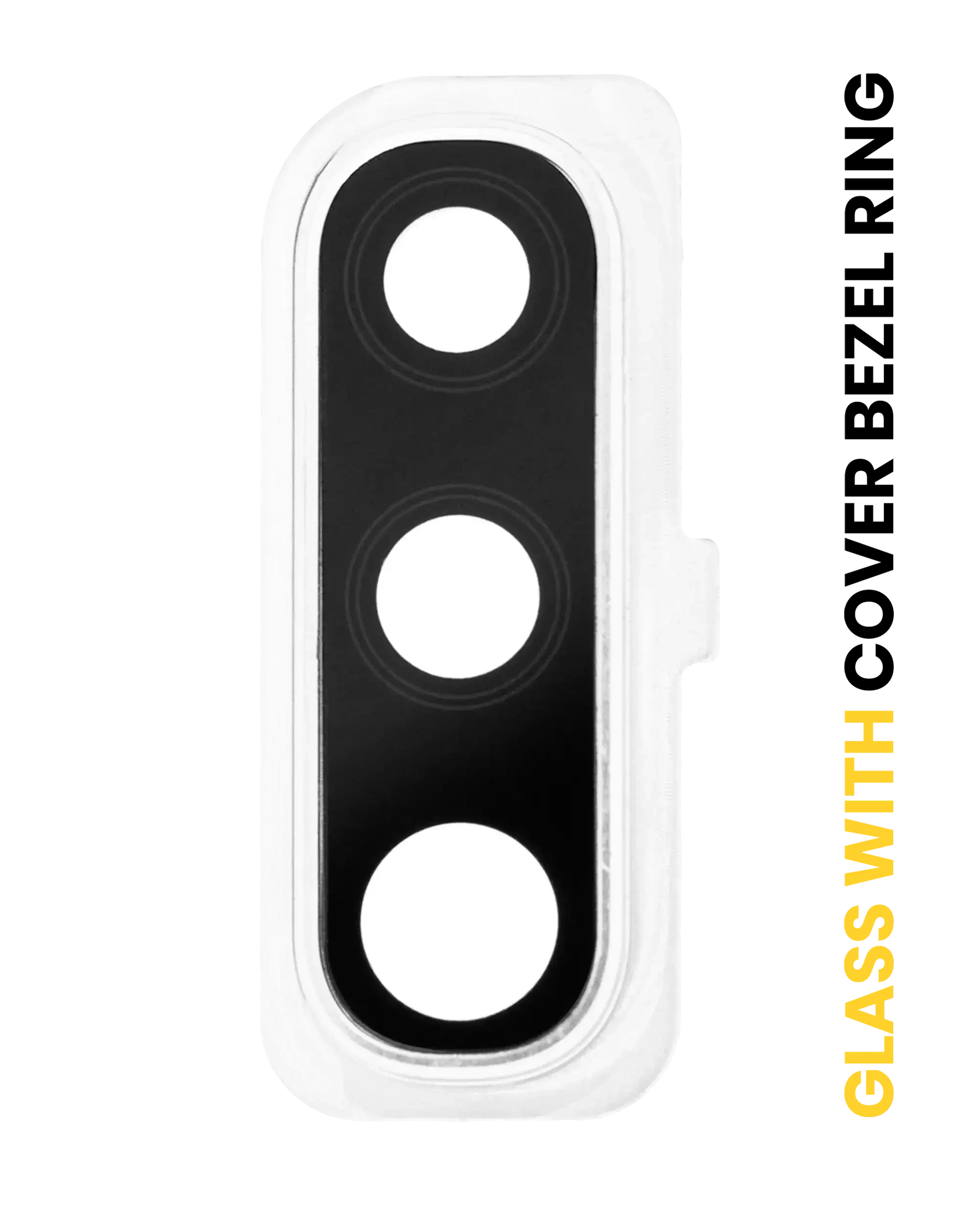 Lente fotocamera posteriore con Cover Cornice Ring per Samsung Galaxy A50 (A505 / 2019) (Bianco)