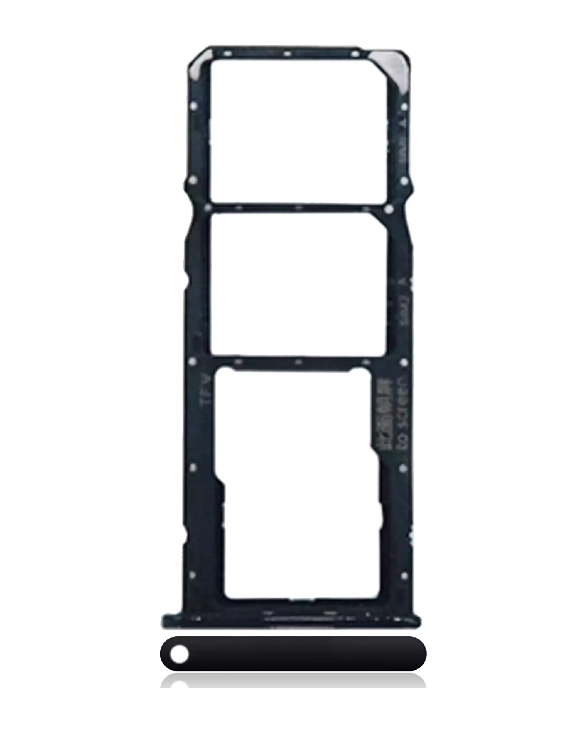 Carrellino doppia SIM per Huawei Y7 Pro (2018) (Nero)