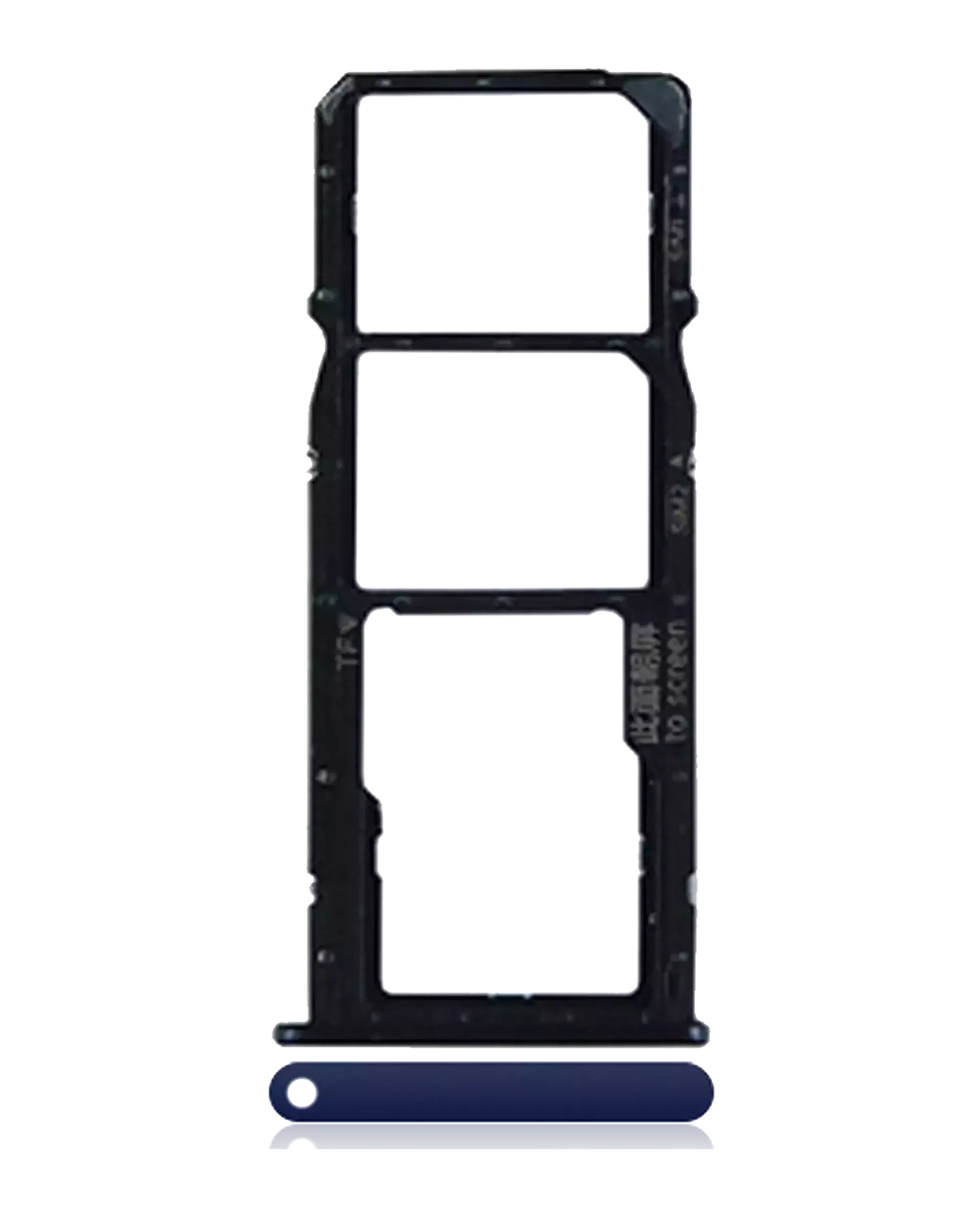 Carrellino doppia SIM per Huawei Y7 Pro (2018) (Blu)