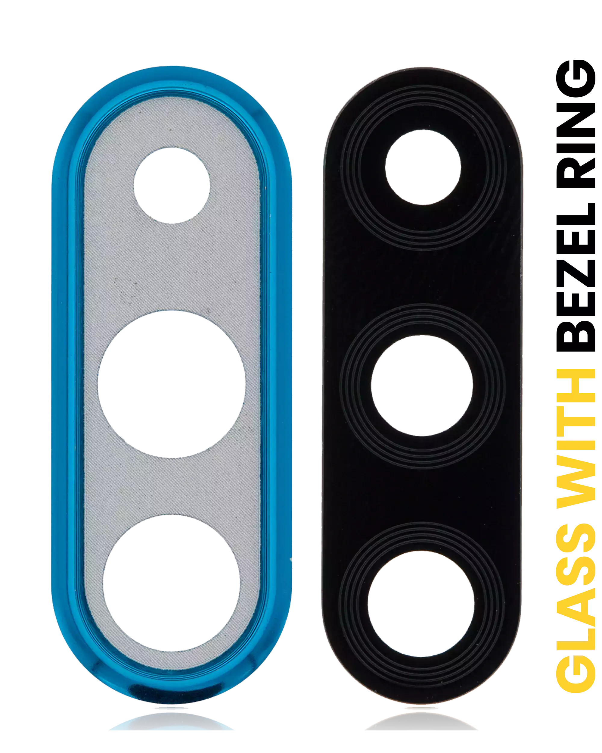 Lente fotocamera posteriore con Cornice Ring per Huawei P30 Lite (Peacock Blu) (6GB RAM)