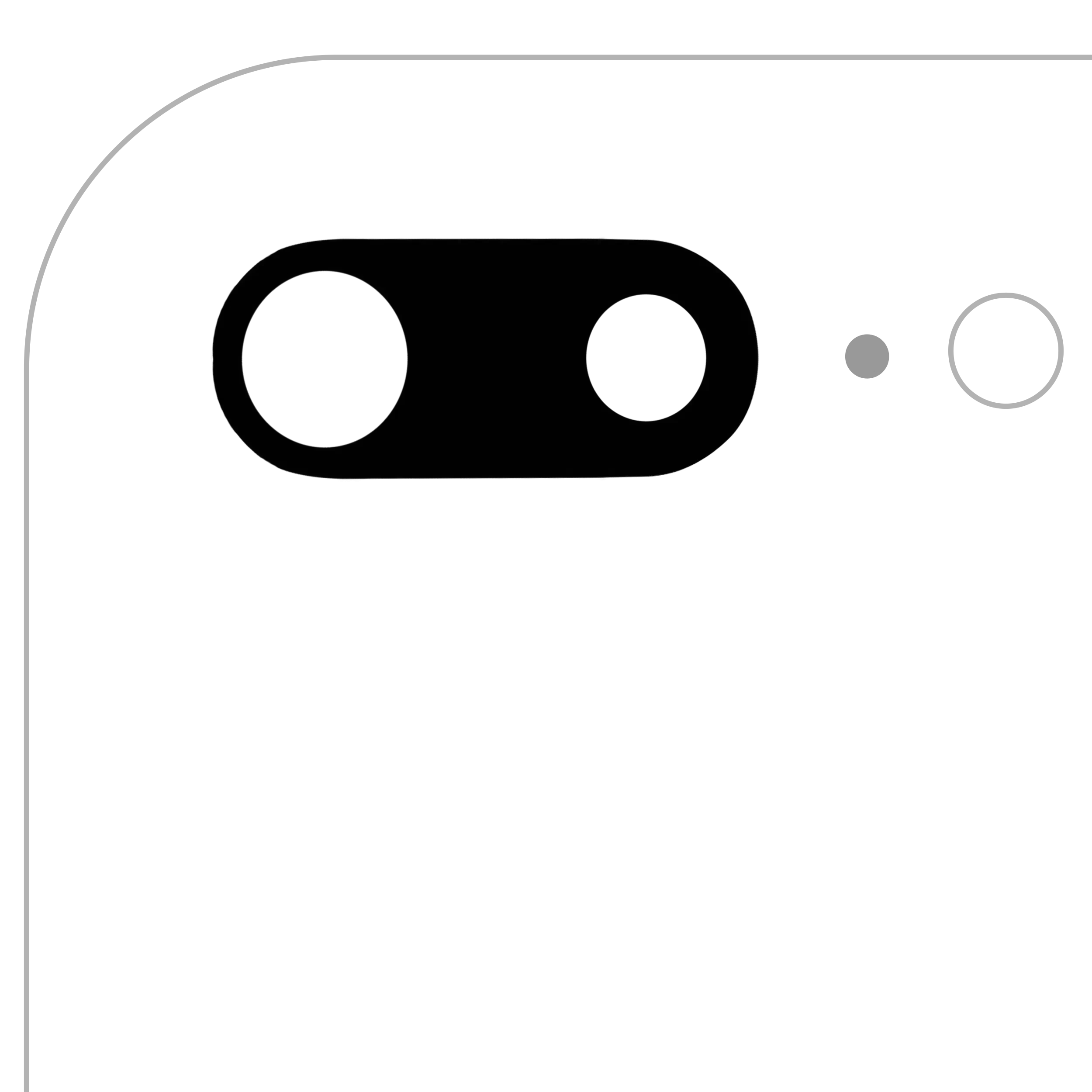 Lente fotocamera posteriore (solo vetro) con adesivo per iPhone 7 Plus / 8 Plus (tutti i colori) (10 pezzi) (Real Sapphire l Premium)