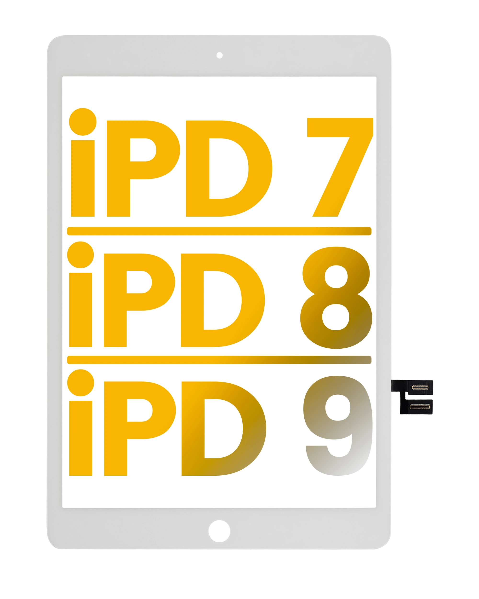 Touch screen per iPad 7 (2019) / iPad 8 (2020) / iPad 9 (2021) (Premium) (Bianco)
