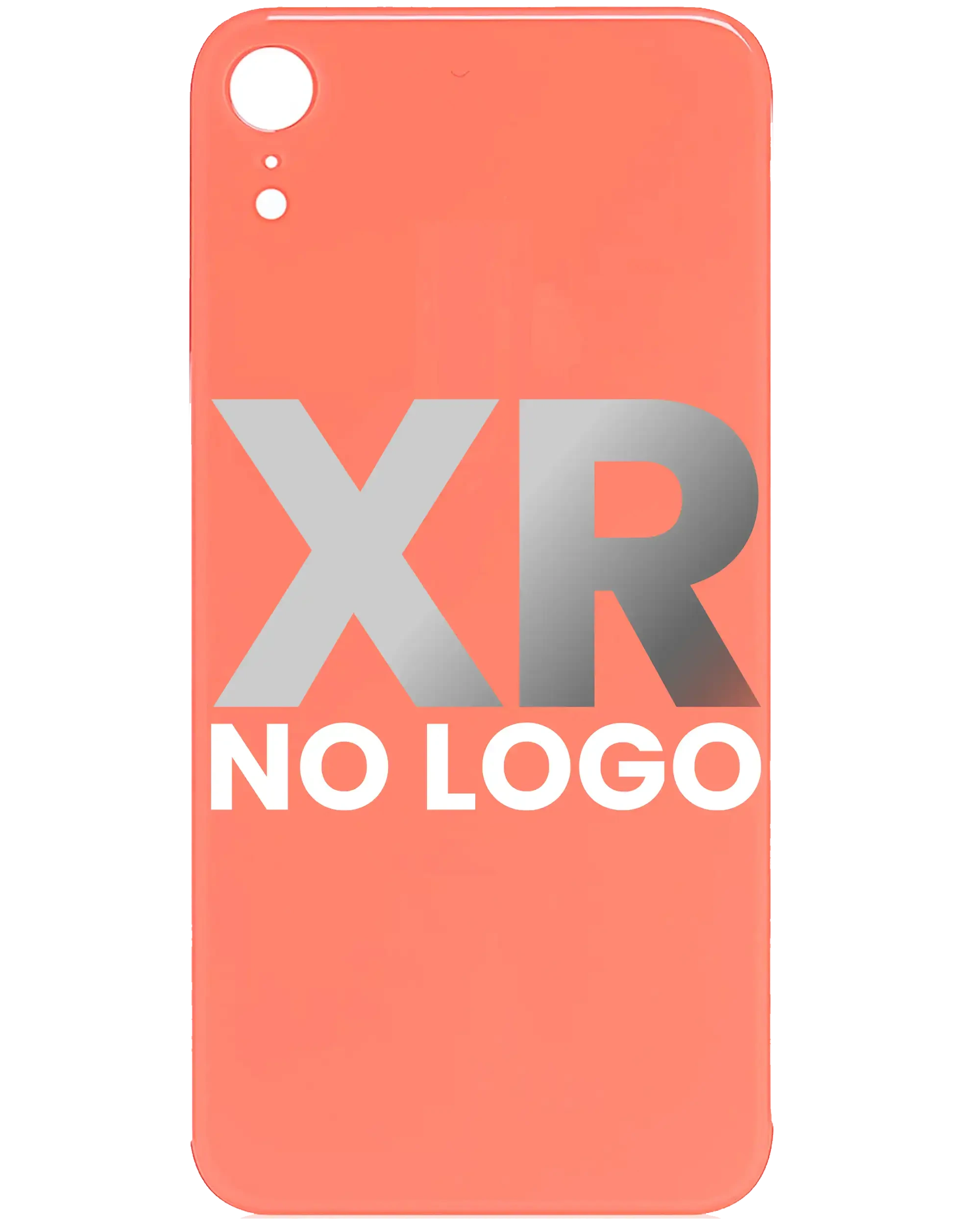 vetro cover posteriore per iPhone XR (No Logo) (Coral)