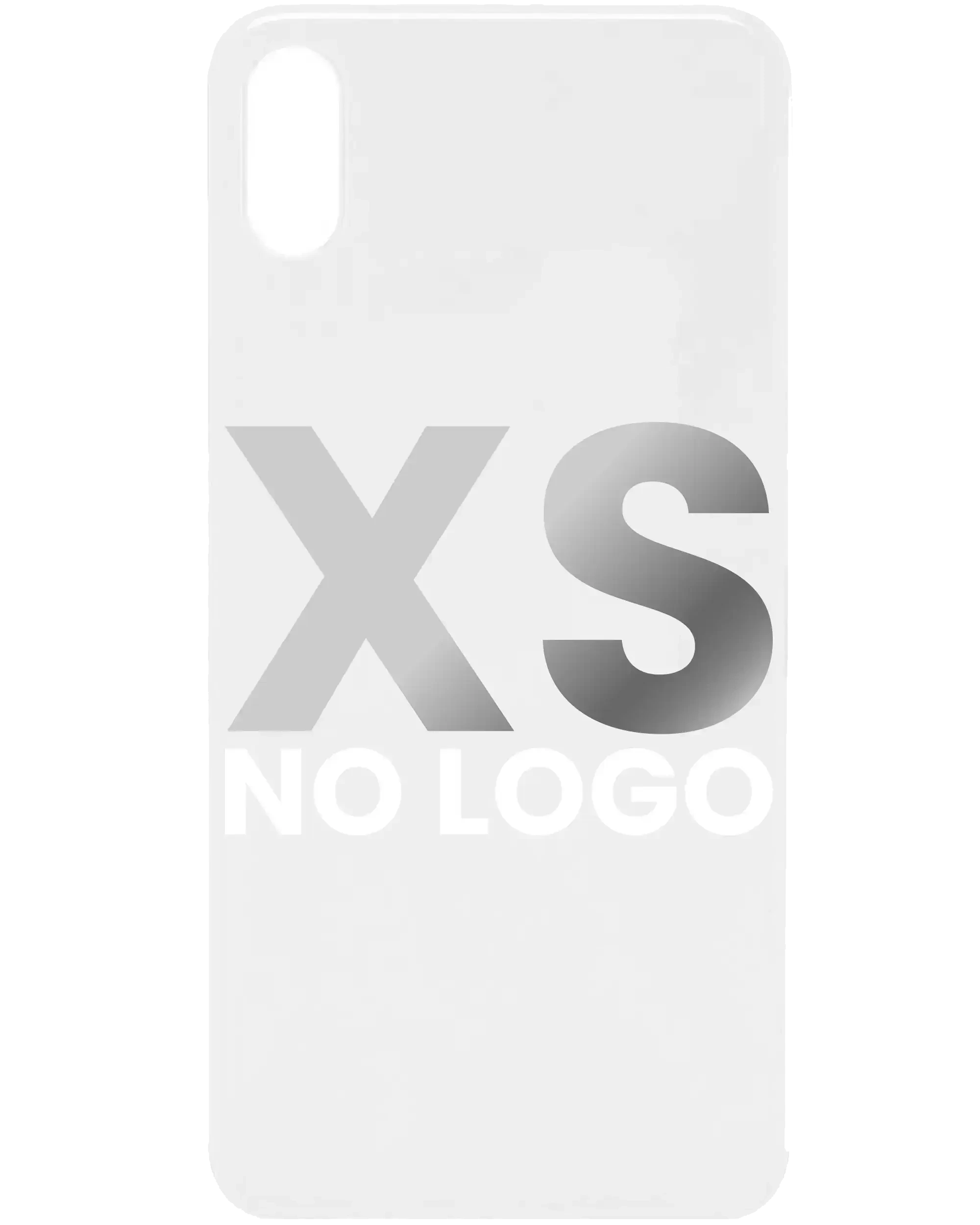 vetro cover posteriore per iPhone XS (No Logo) (Argento)