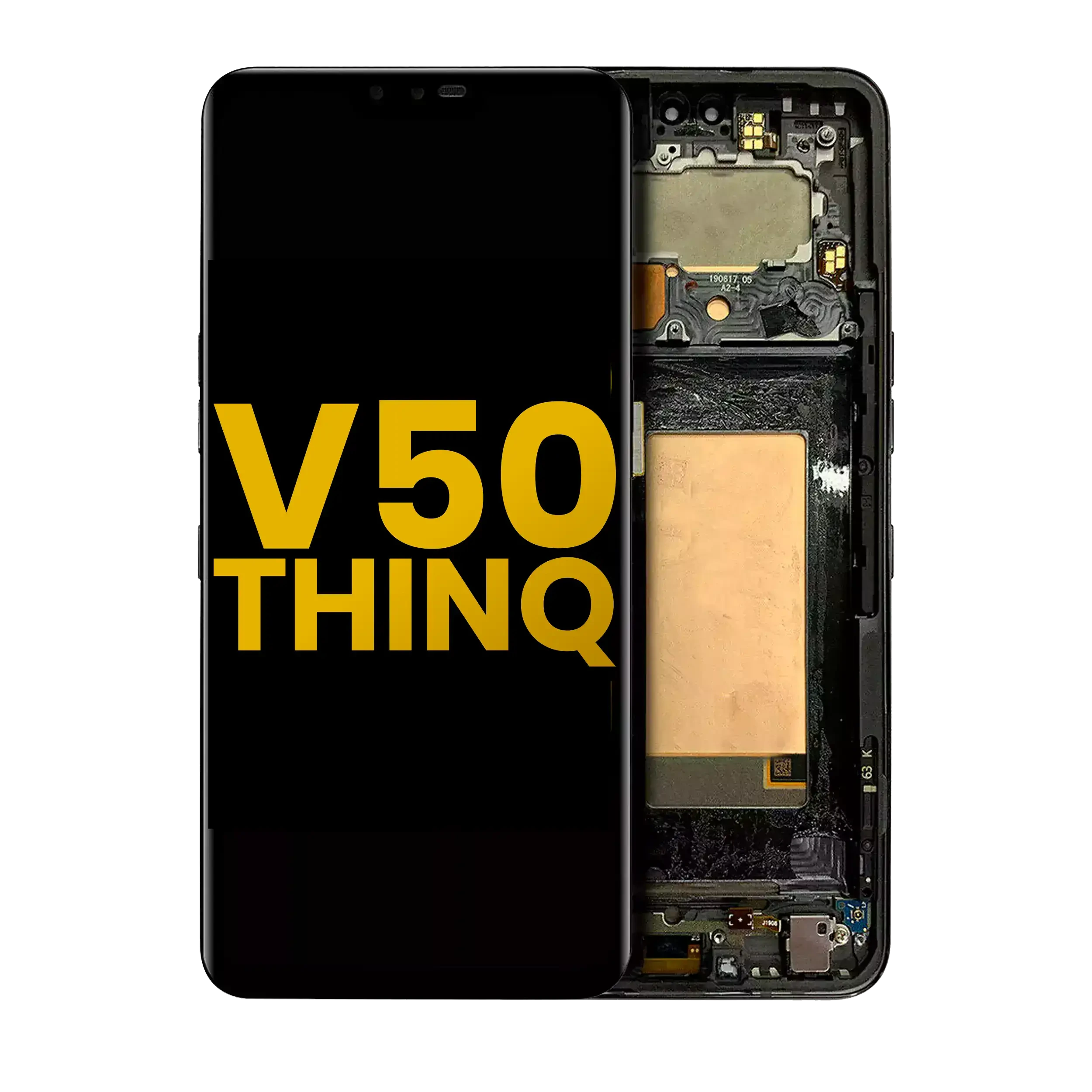 Display OLED completo con Frame per LG V50 ThinQ 5G (International Version) (Refurbished) (Aurora Nero)