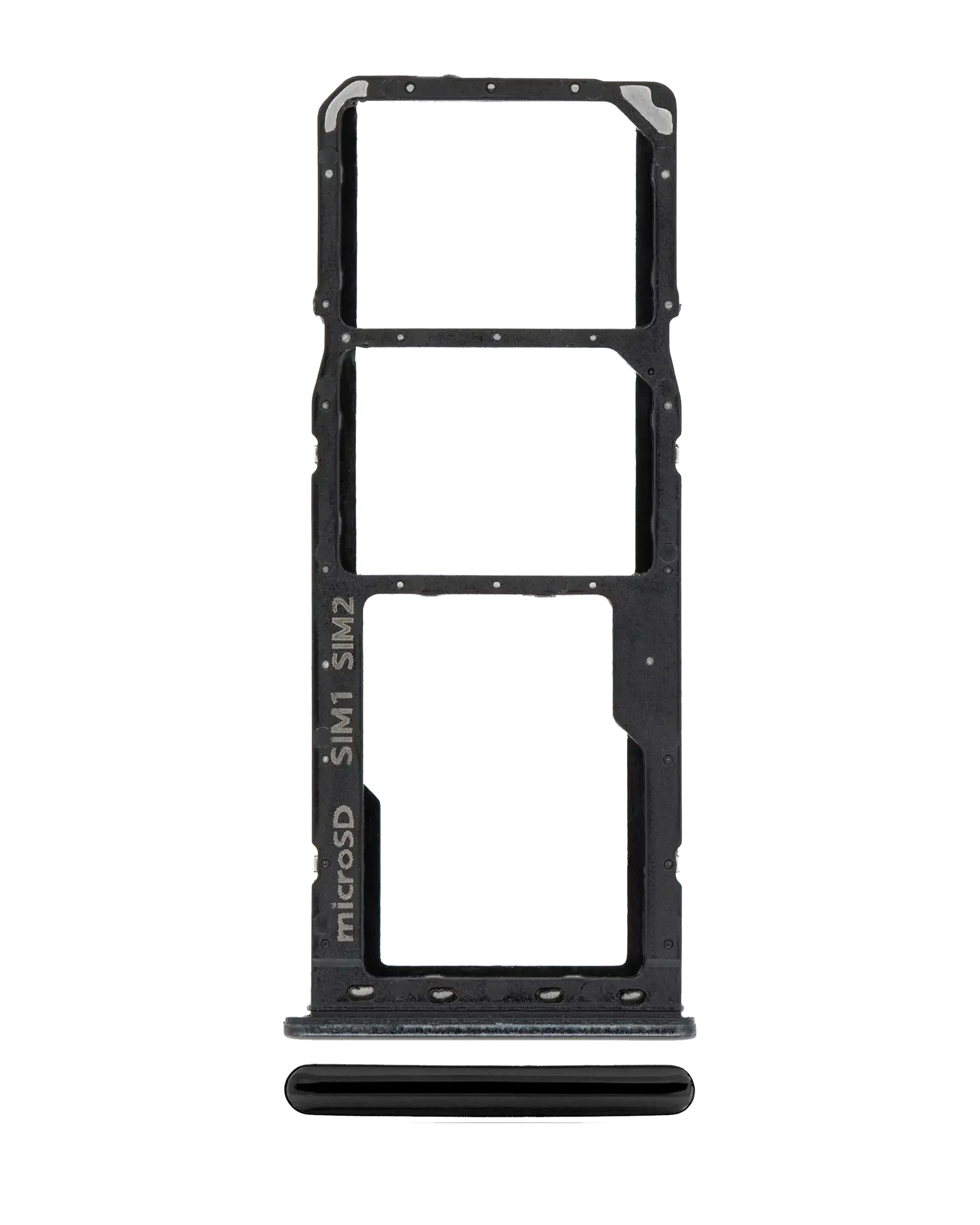 Carrellino doppia SIM per Samsung Galaxy A20 (A205 / 2019) / A30 (A305 / 2019) / A50 (A505 / 2019) (Nero)