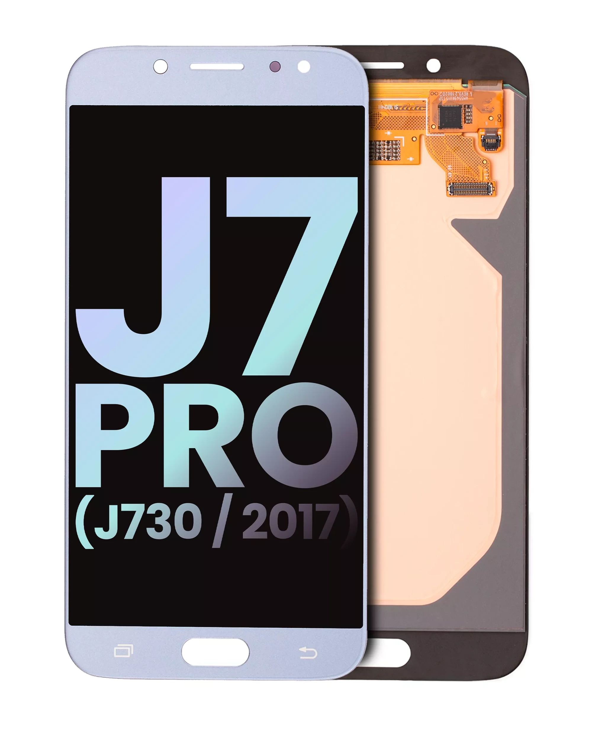 Display LCD completo senza Frame per Samsung Galaxy J7 Pro (J730 / 2017) (Service Pack) (Argento)
