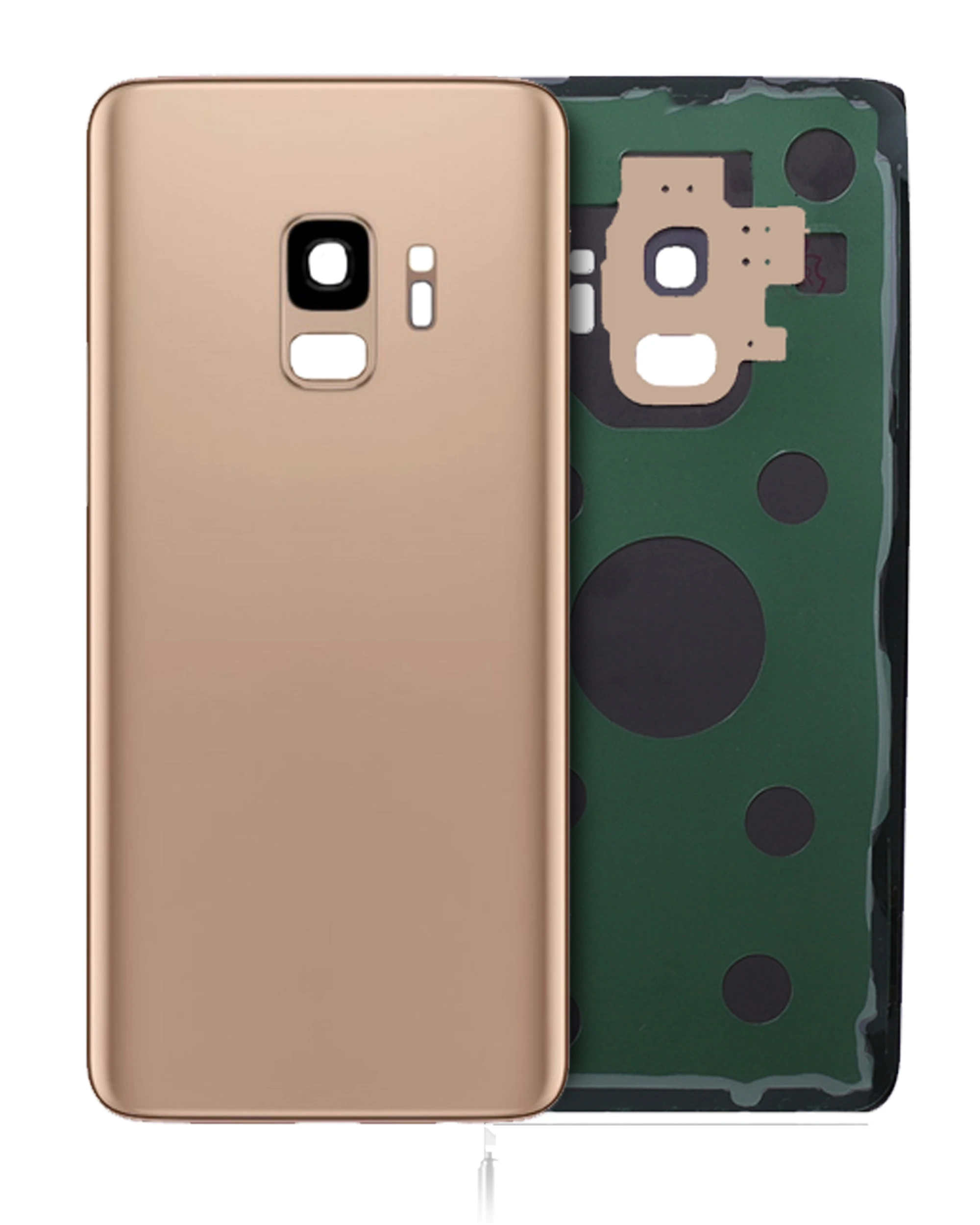 vetro cover posteriore con Vetro fotocamera per Samsung Galaxy S9 (No Logo) (Sunrise Oro)
