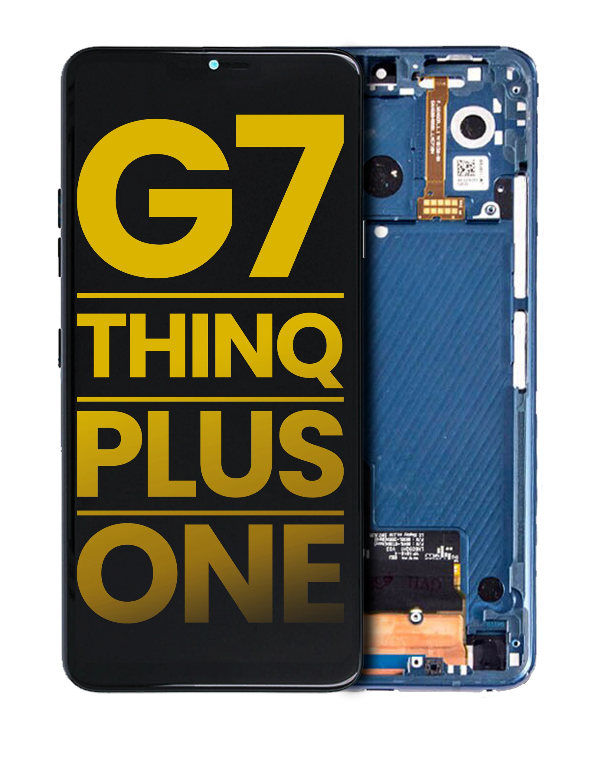 Display LCD completo con Frame per LG G7 ThinQ / G7 Plus / G7 One (Refurbished) (Moroccan Blu)