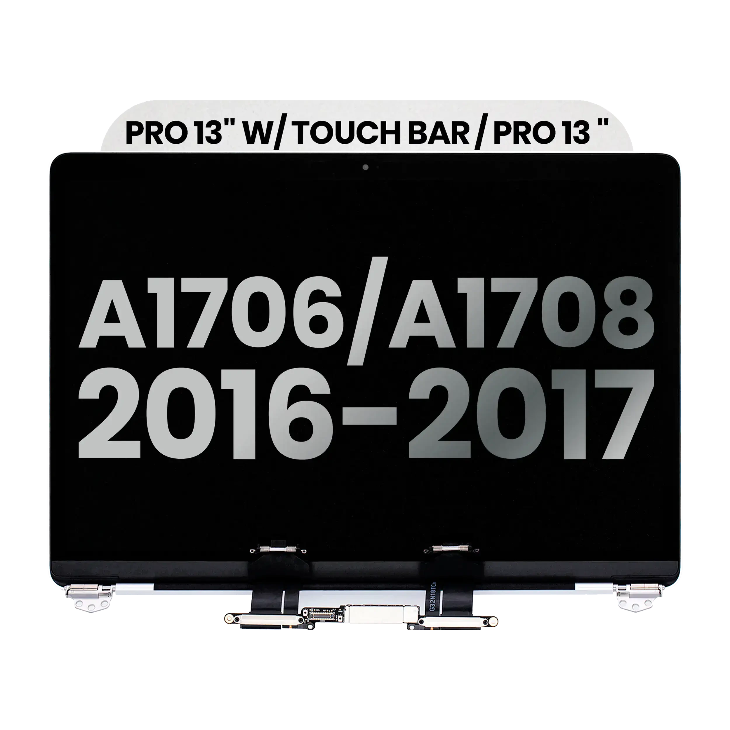 Display LCD completo per MacBook Pro 13" A1706 / A1708 (2016-2017) (Used Service Pack Pull: grado A) (Argento)