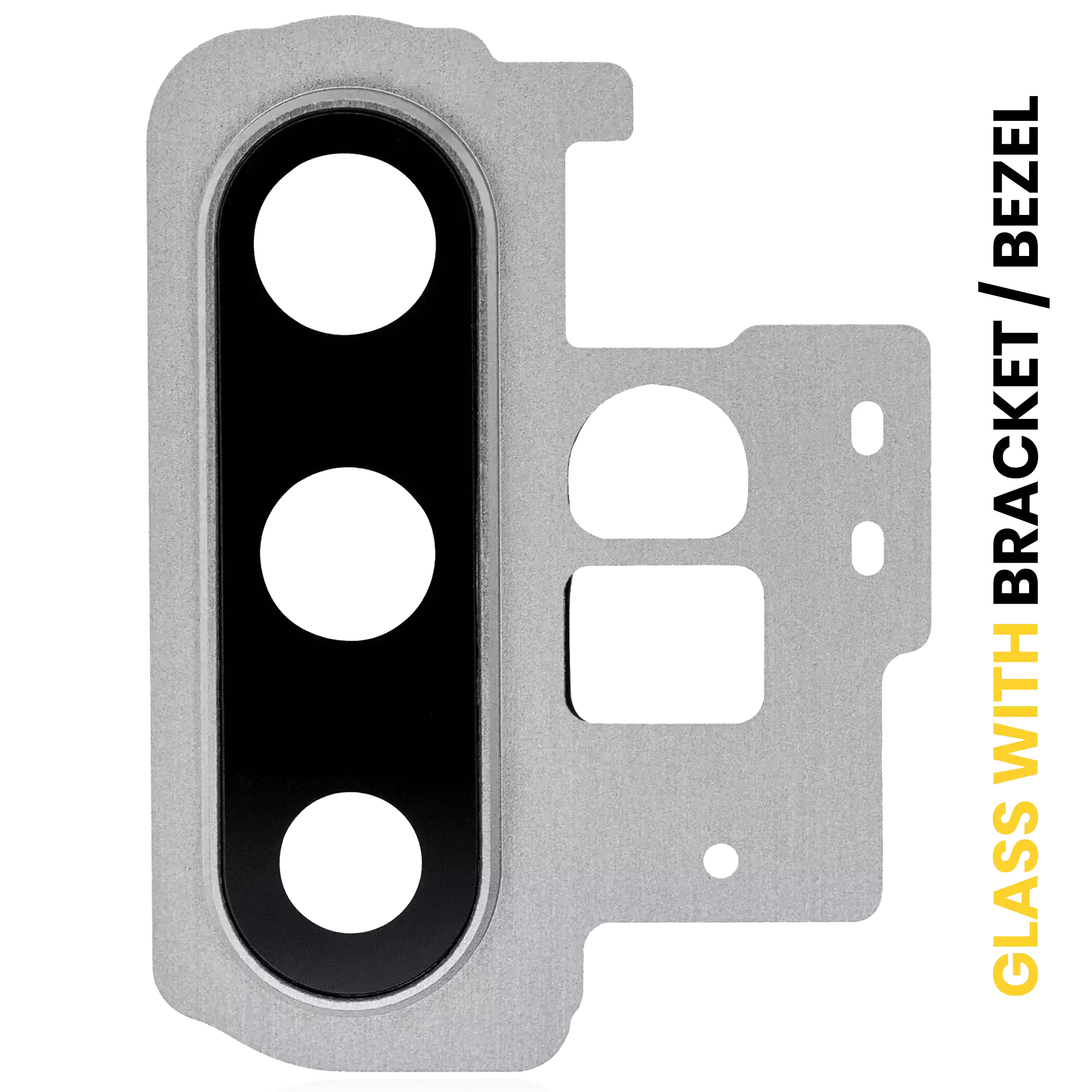 Lente fotocamera posteriore con staffa / Cornice per Samsung Galaxy Note 10 Plus / 5G (Aura Glow / Argento)