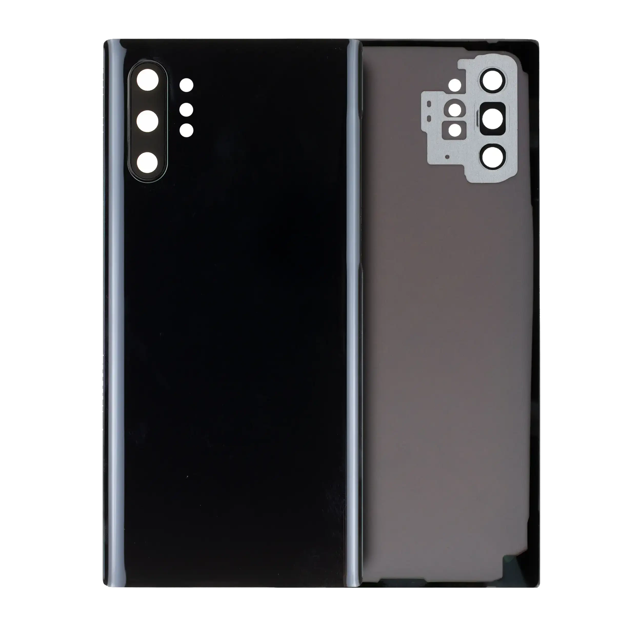vetro cover posteriore con Vetro fotocamera per Samsung Galaxy Note 10 Plus / 5G (No Logo) (Aura Nero)