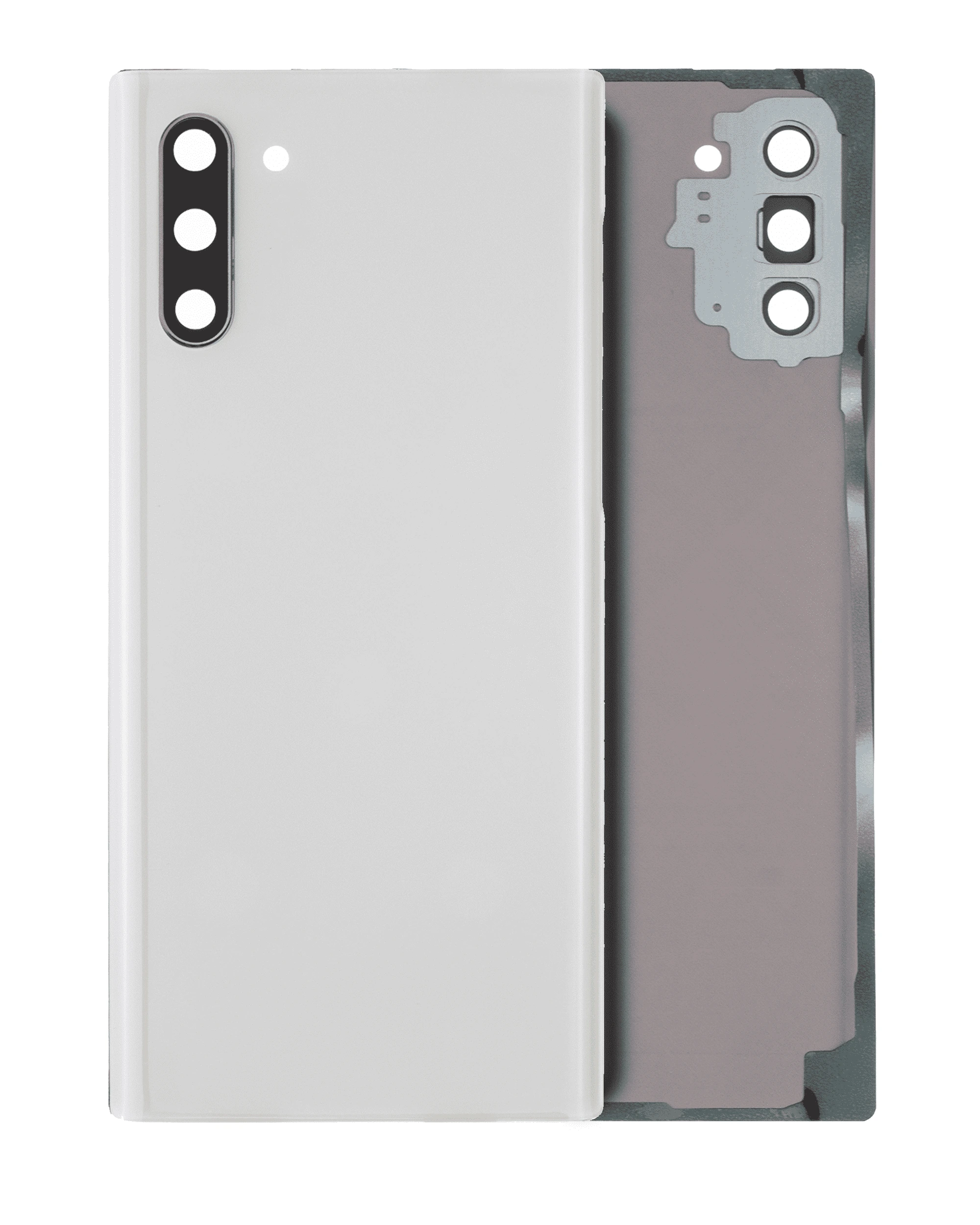 vetro cover posteriore con Vetro fotocamera per Samsung Galaxy Note 10 (No Logo) (Aura Bianco)