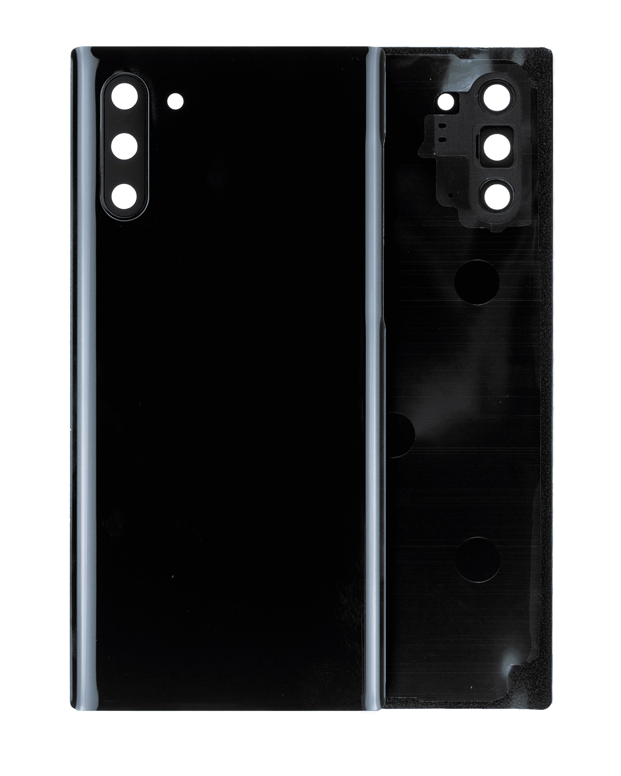vetro cover posteriore con Vetro fotocamera per Samsung Galaxy Note 10 (No Logo) (Aura Nero)