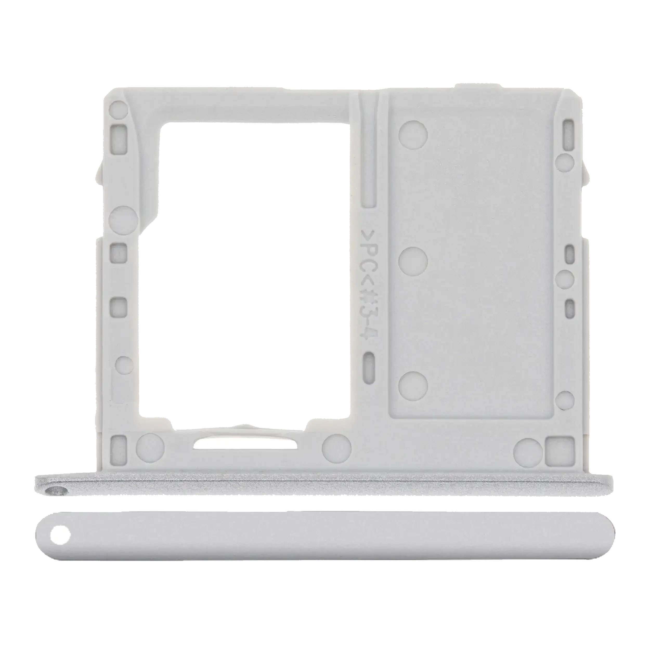 Carrellino SIM singola per Samsung Galaxy Tab A 10.1" (T515 / T517) (2019) (Argento)