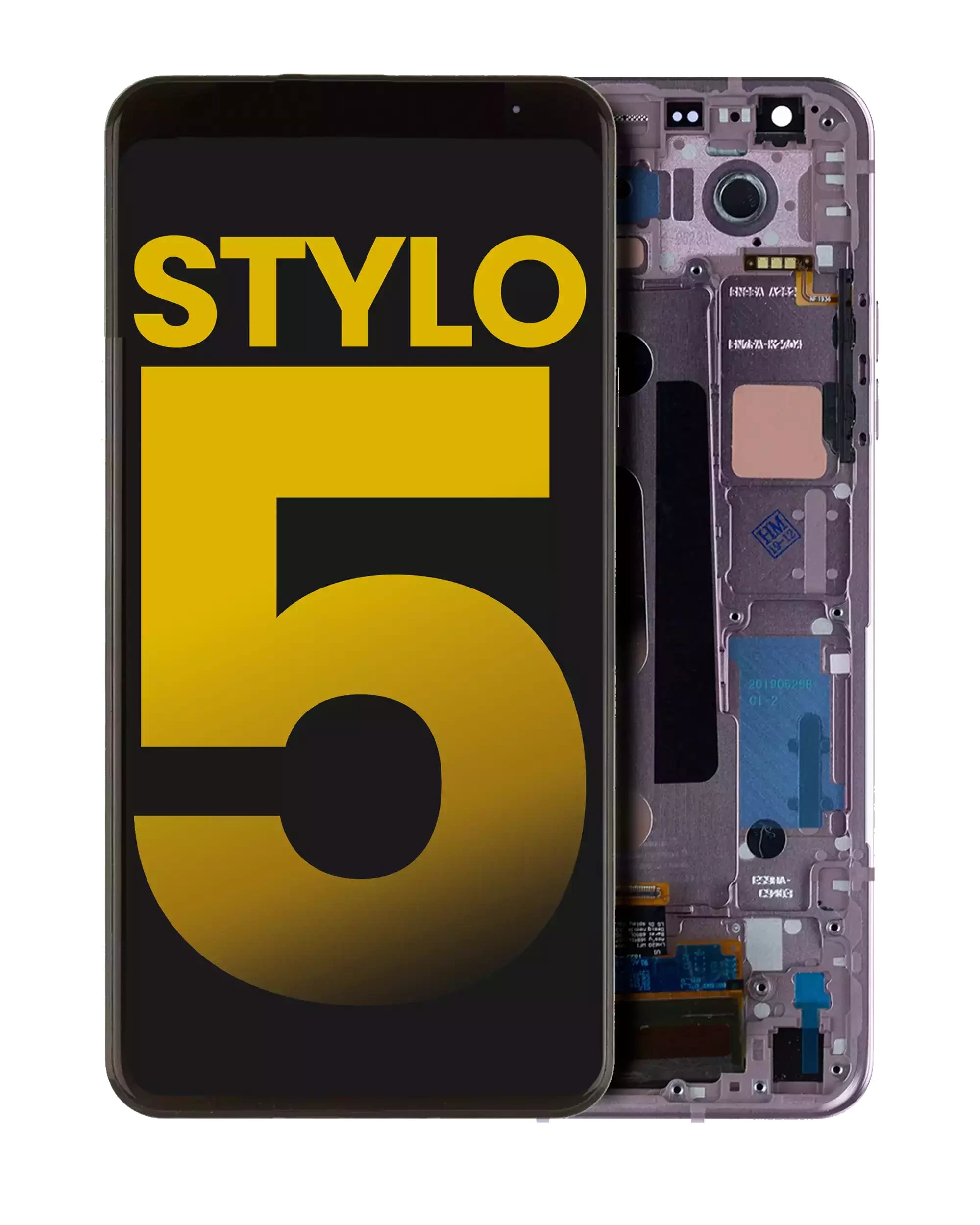 Display LCD completo con Frame per LG Stylo 5 (Refurbished) (Blonde Rose)
