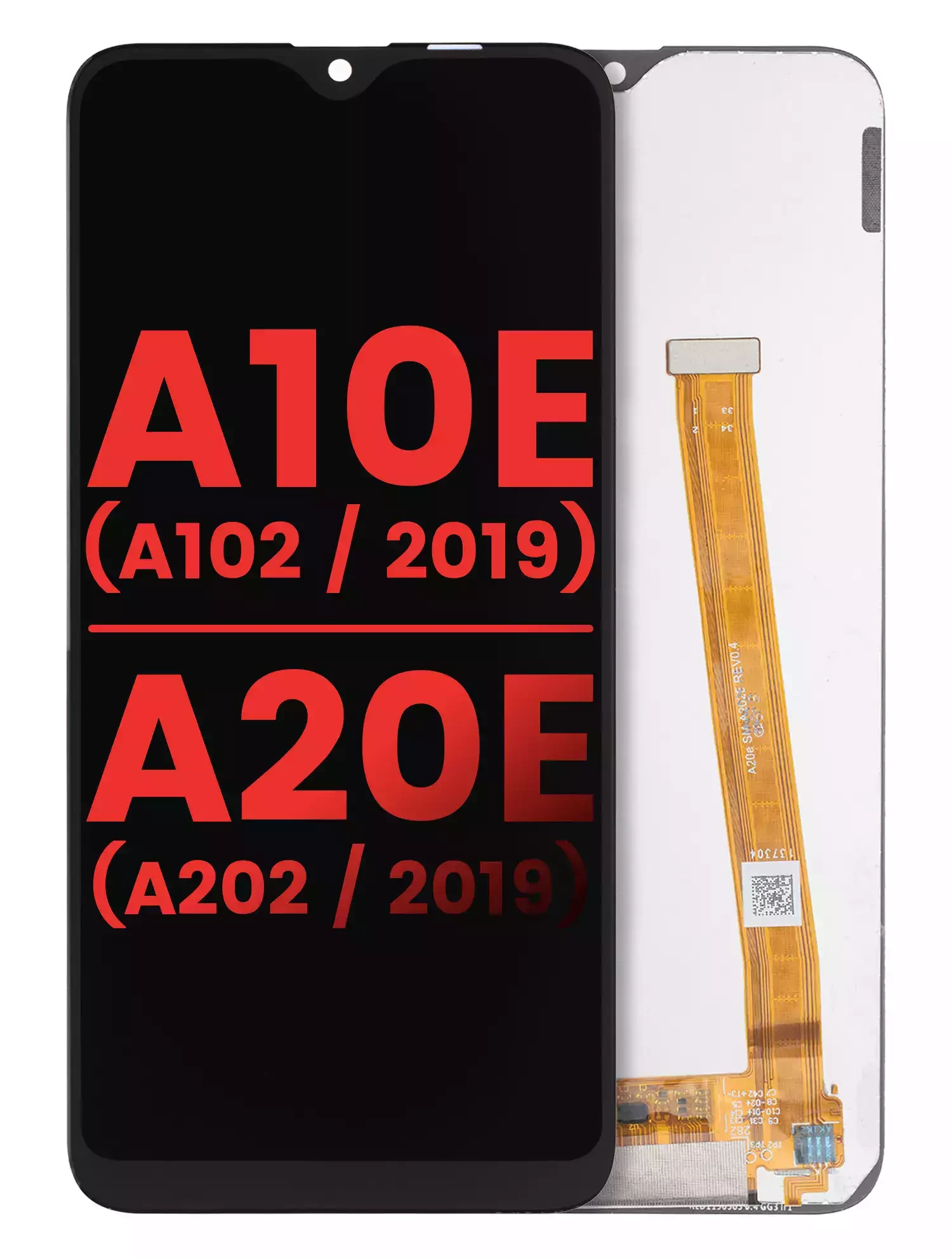 Display LCD completo senza Frame per Samsung Galaxy A10e (A102 / 2019) / A20e (A202 / 2019) (tutti i colori)