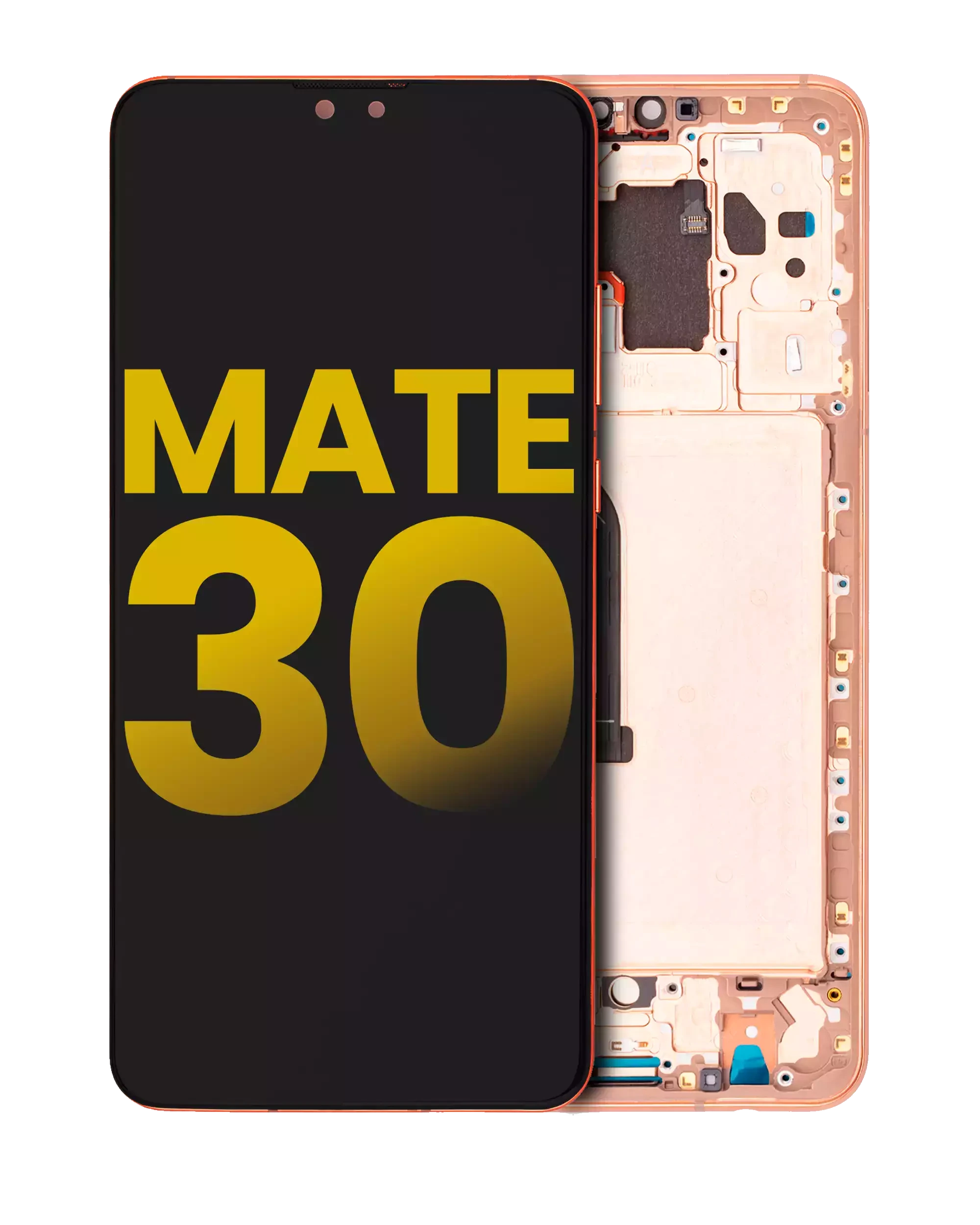 Display LCD completo con Frame per Huawei Mate 30 (Refurbished) (Arancione)