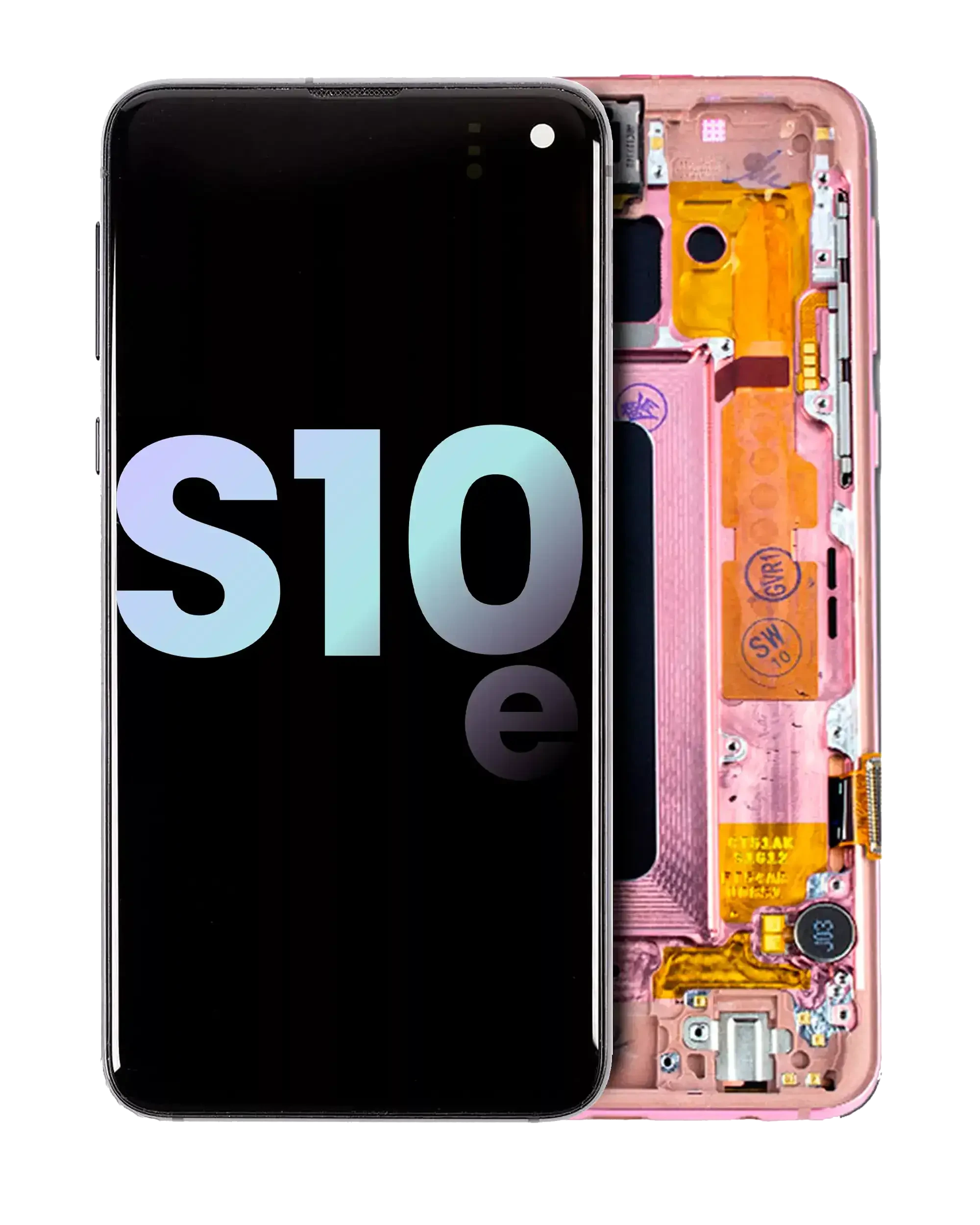 Display OLED completo con Frame per Samsung Galaxy S10E (Service Pack) (Flamingo Rosa)