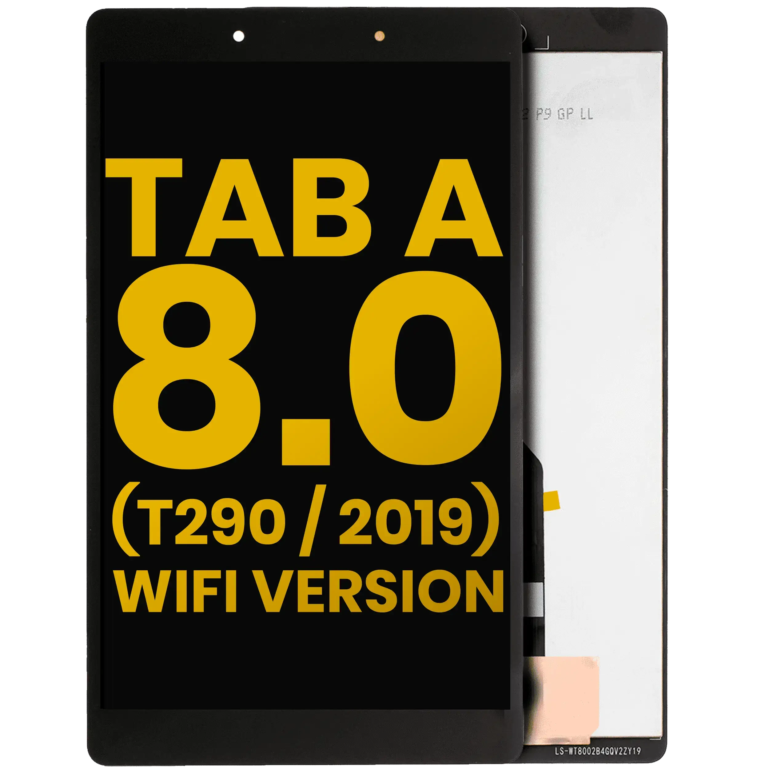 Display LCD completo senza Frame per Samsung Galaxy Tab A 8.0" (T290) (2019) (WiFi Version) (Refurbished) (Nero)