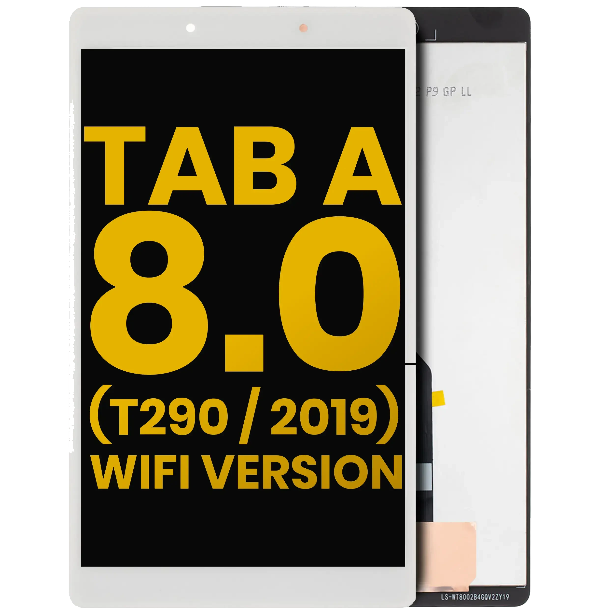 Display LCD completo senza Frame per Samsung Galaxy Tab A 8.0" (T290) (2019) (WiFi Version) (Refurbished) (Bianco)