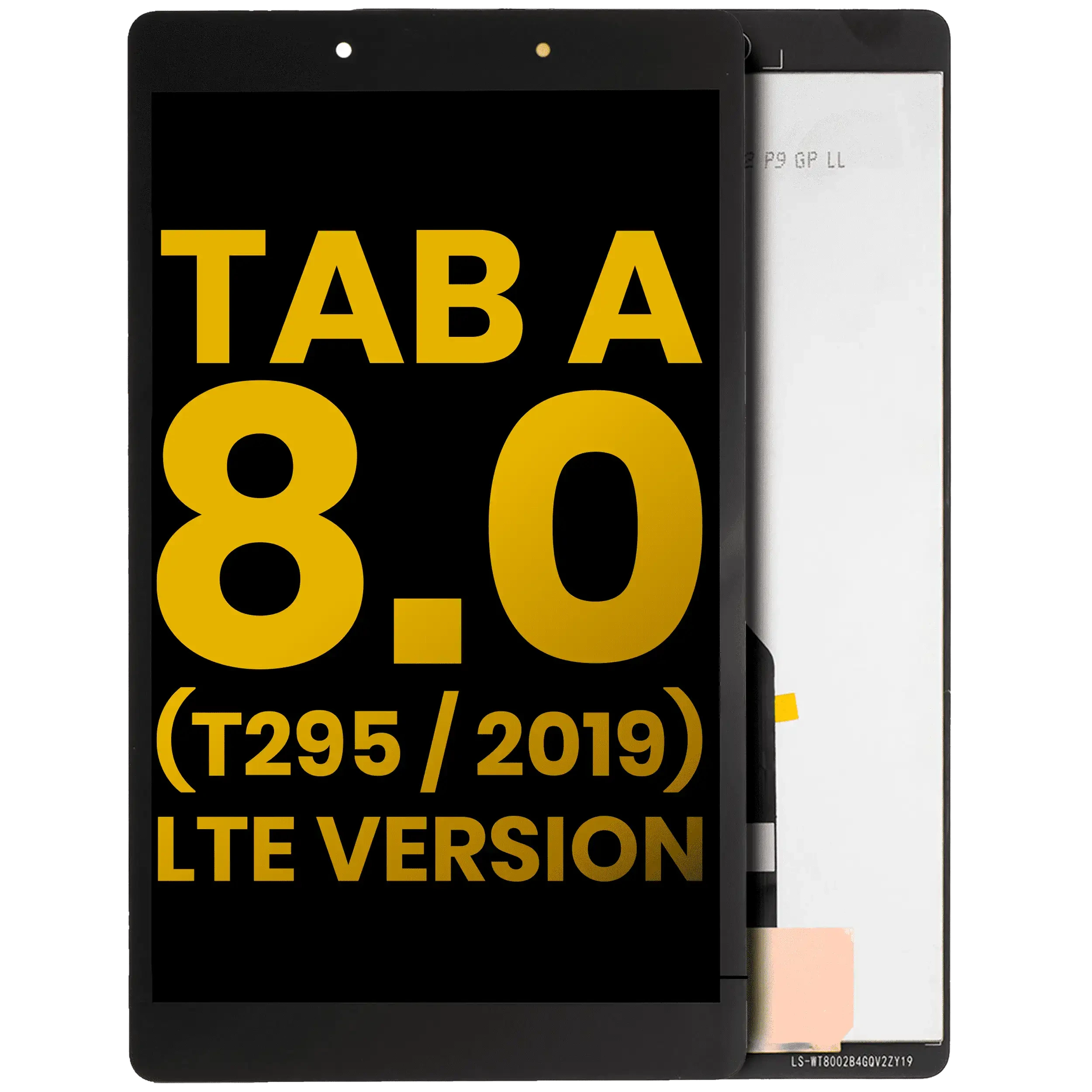 Display LCD completo senza Frame per Samsung Galaxy Tab A 8.0" (T295) (2019) (versione LTE) (Refurbished) (Nero)