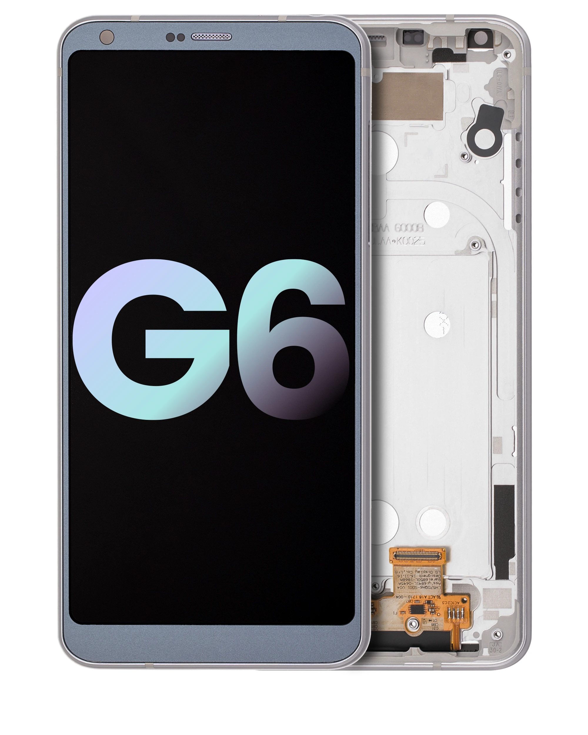 Display LCD completo con Frame per LG G6 (Service Pack) (Ice Platinum Argento)