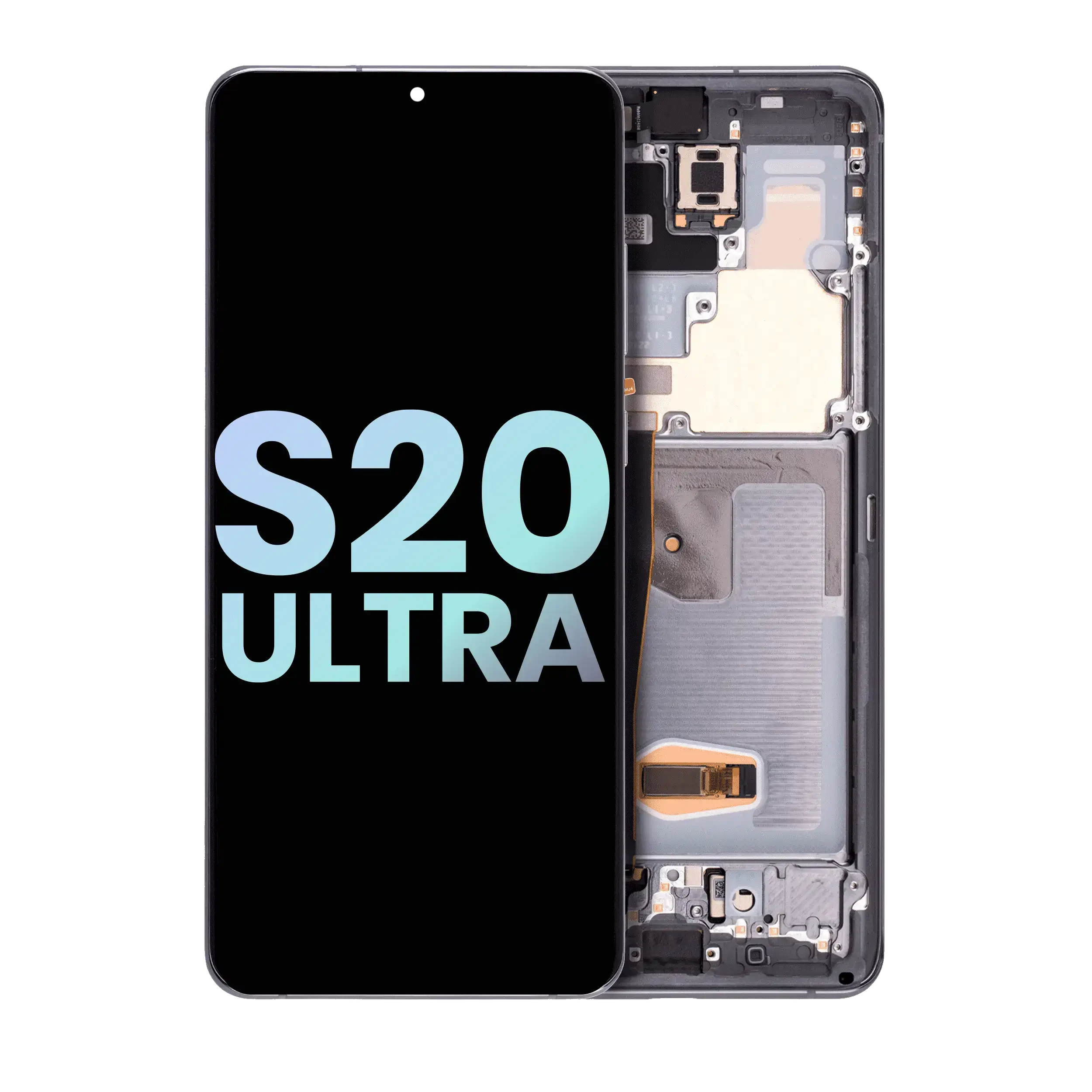 Display OLED completo con Frame per Samsung Galaxy S20 Ultra 5G (Service Pack) (Grigio cosmico)