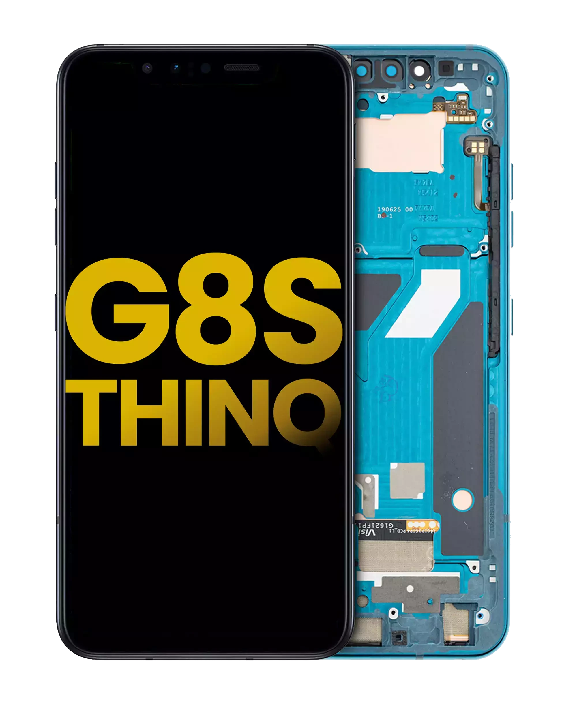 Display OLED completo con Frame per LG G8S ThinQ (Refurbished) (Mirror Verde petrolio)