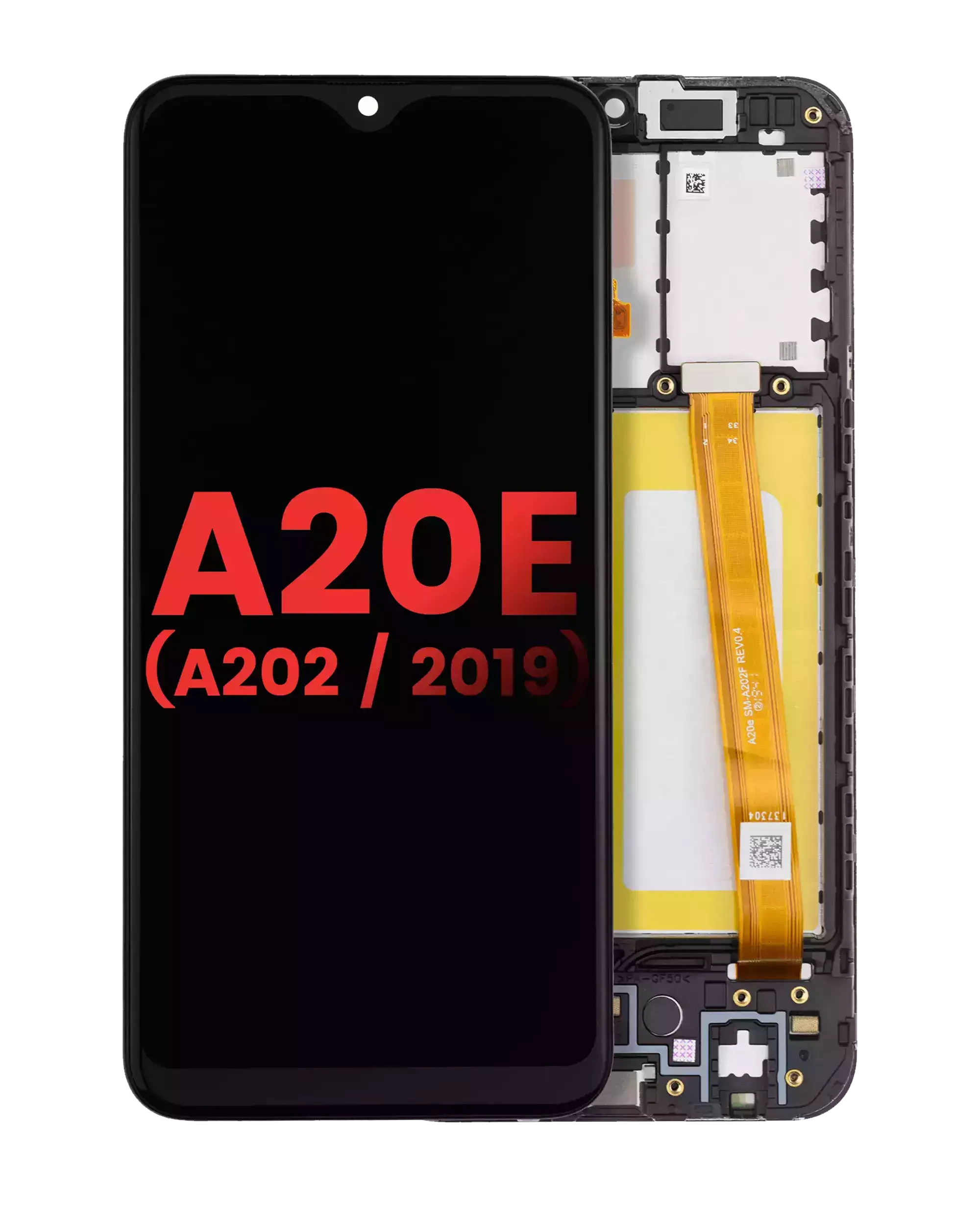 Display LCD completo con Frame per Samsung Galaxy A20e (A202 / 2019) (tutti i colori)
