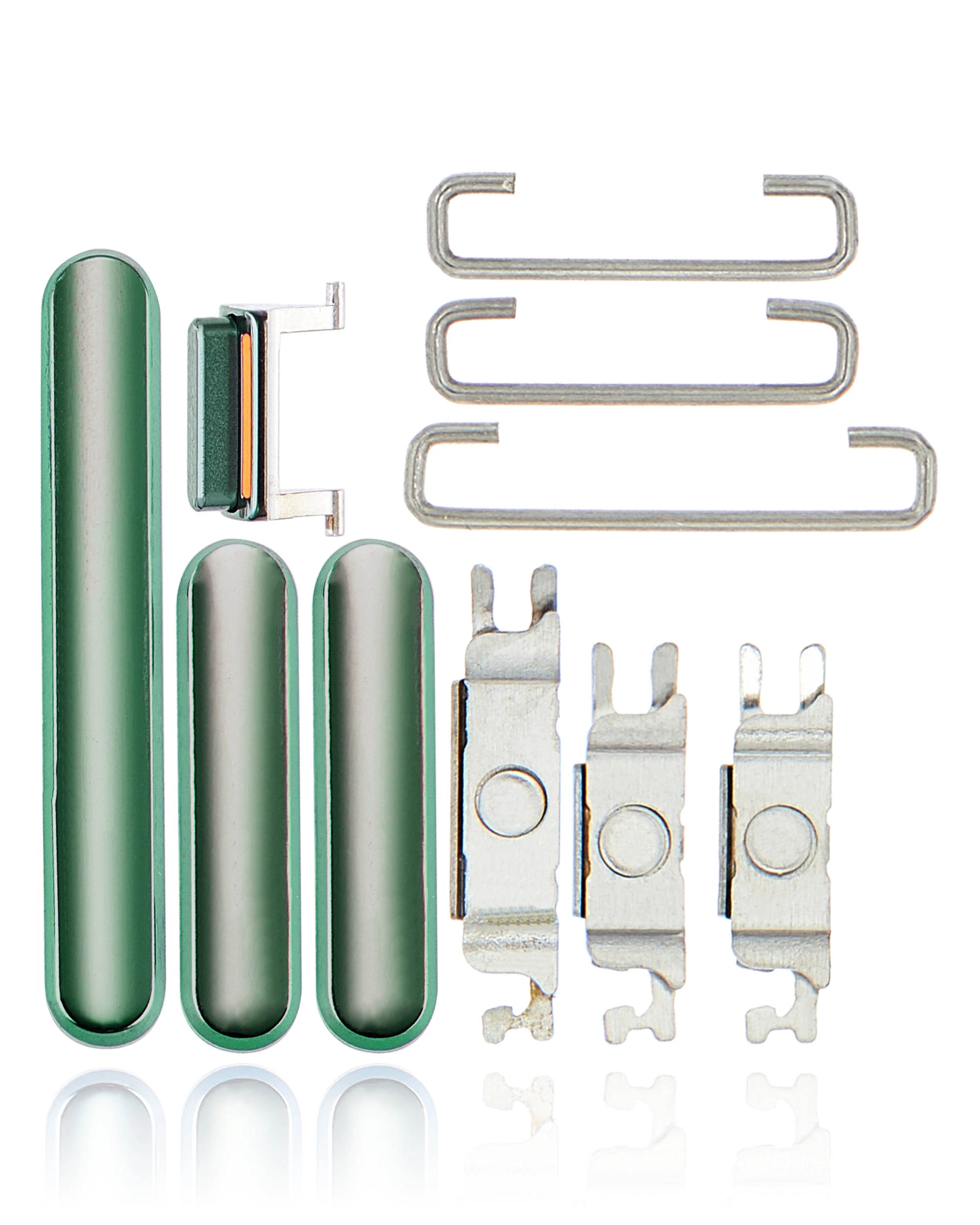 Hard Buttons (Accensione / Volume / switch) per iPhone 11 Pro / 11 Pro Max (Mezzanotte Verde)
