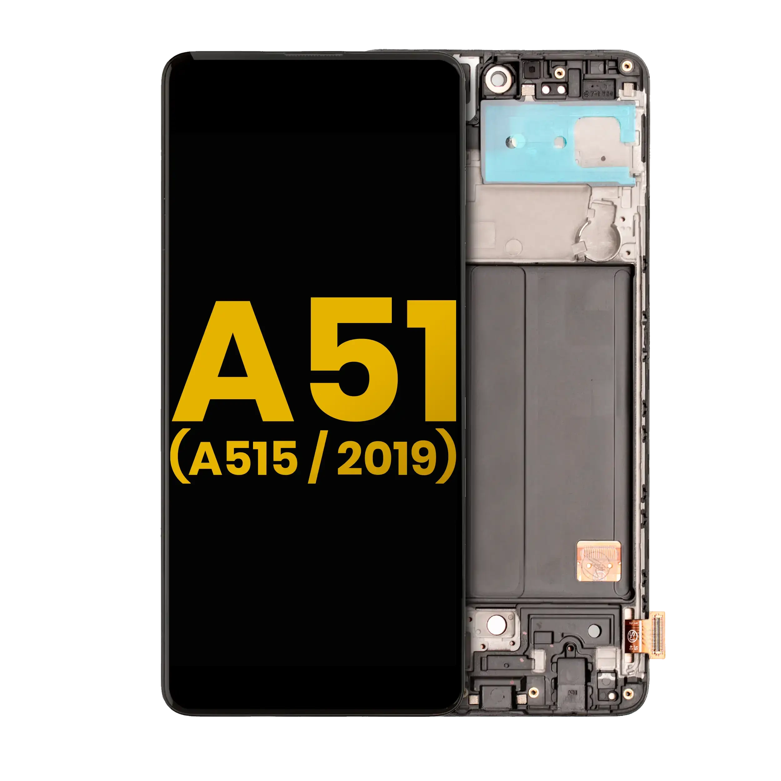 Display OLED completo con Frame per Samsung Galaxy A51 4G (A515 / 2019) (Refurbished) (tutti i colori)