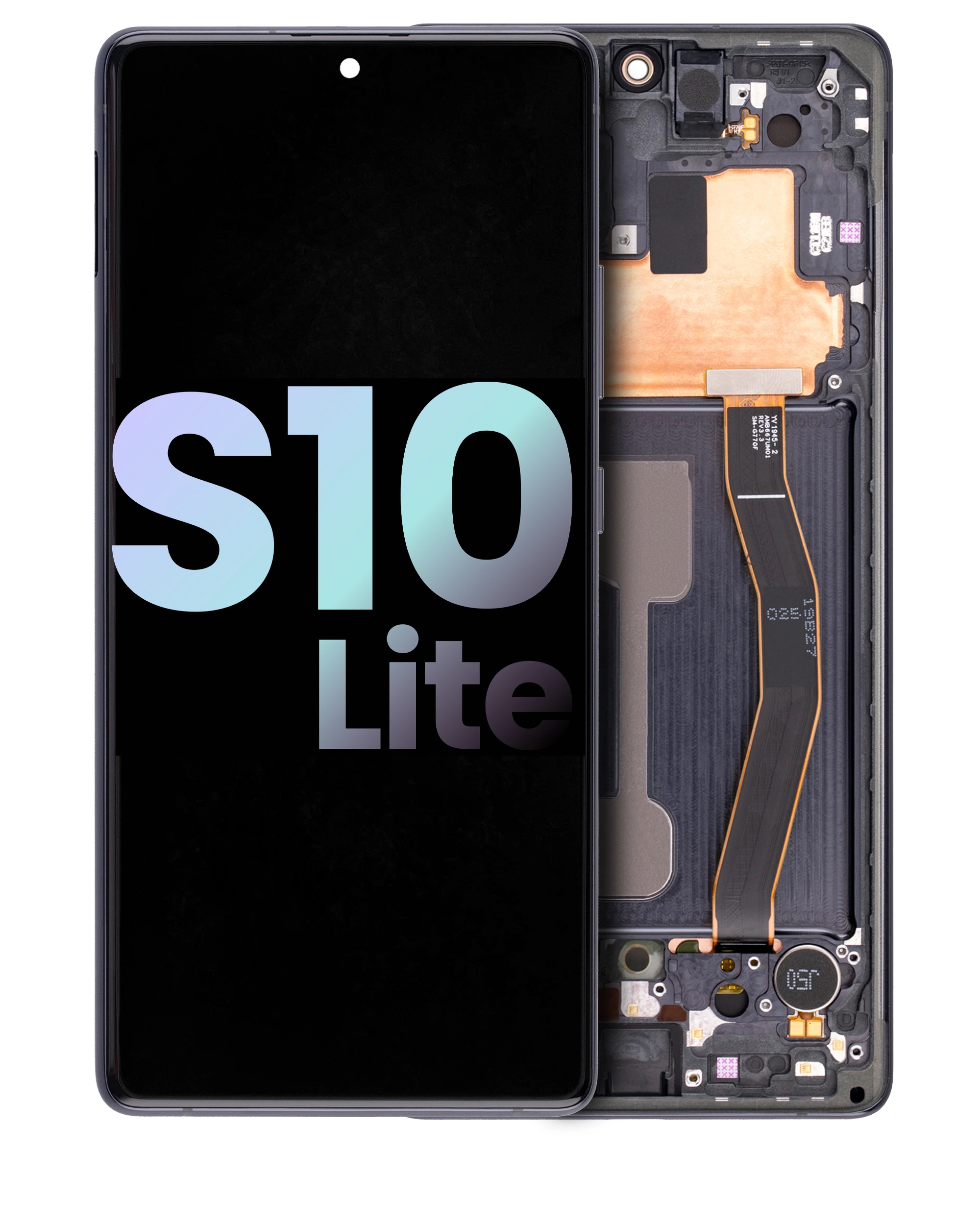Display OLED completo con Frame per Samsung Galaxy S10 Lite (Service Pack) (Prism Nero)