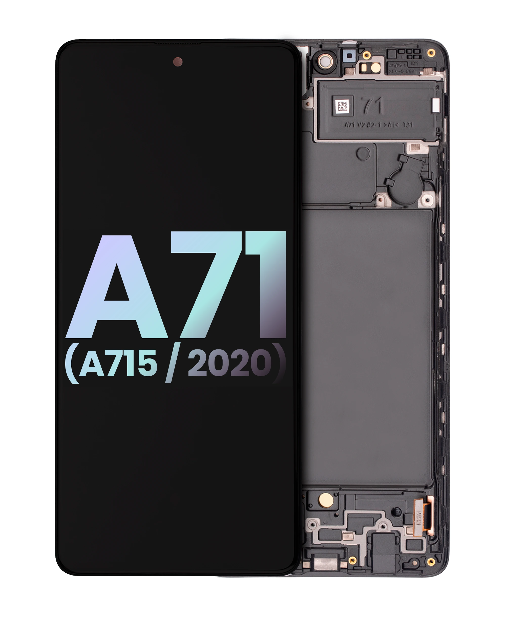 Display OLED completo con Frame per Samsung Galaxy A71 (A715 / 2020) (Service Pack) (tutti i colori)