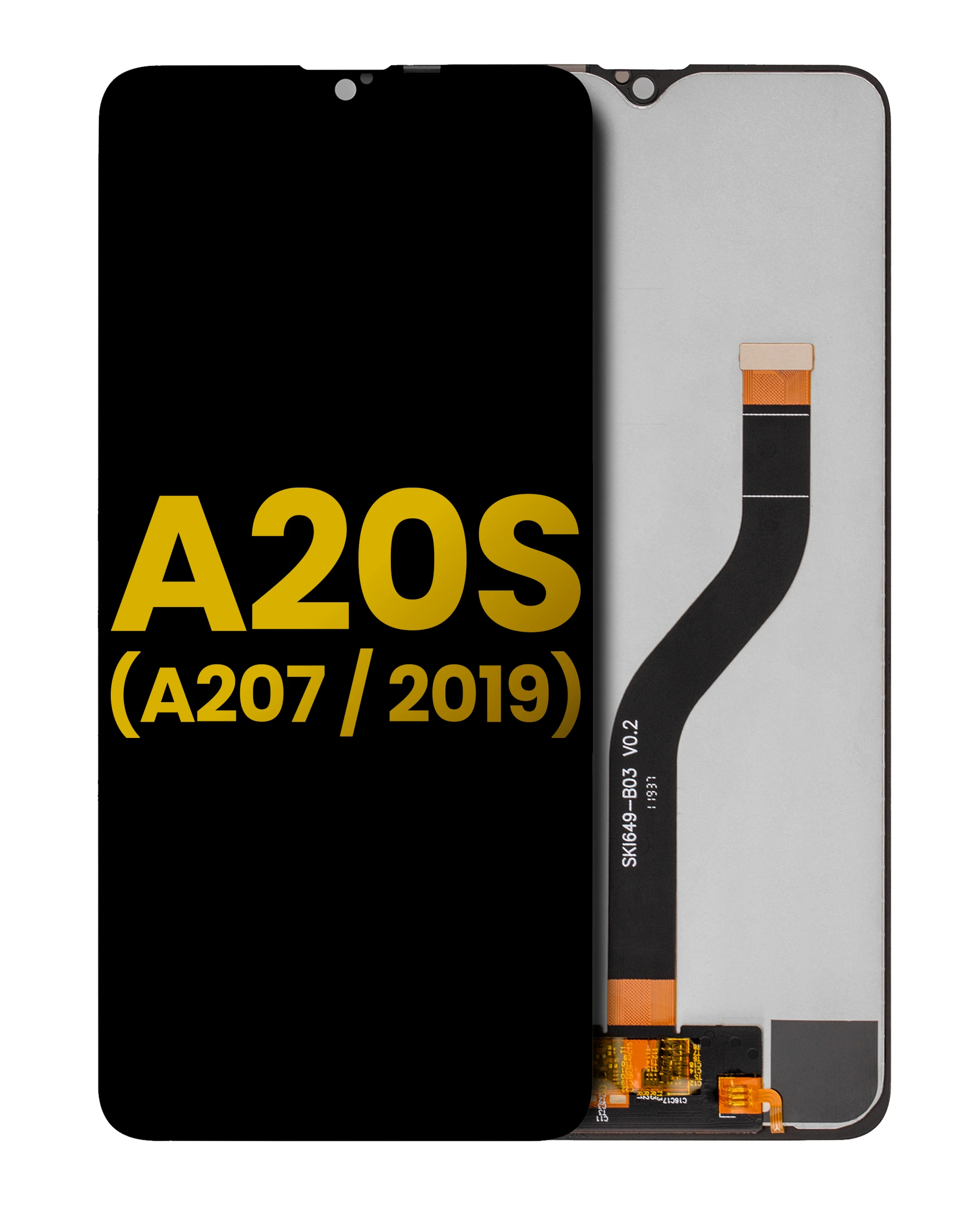 Display LCD completo senza Frame per Samsung Galaxy A20S (A207 / 2019) (Refurbished) (tutti i colori)