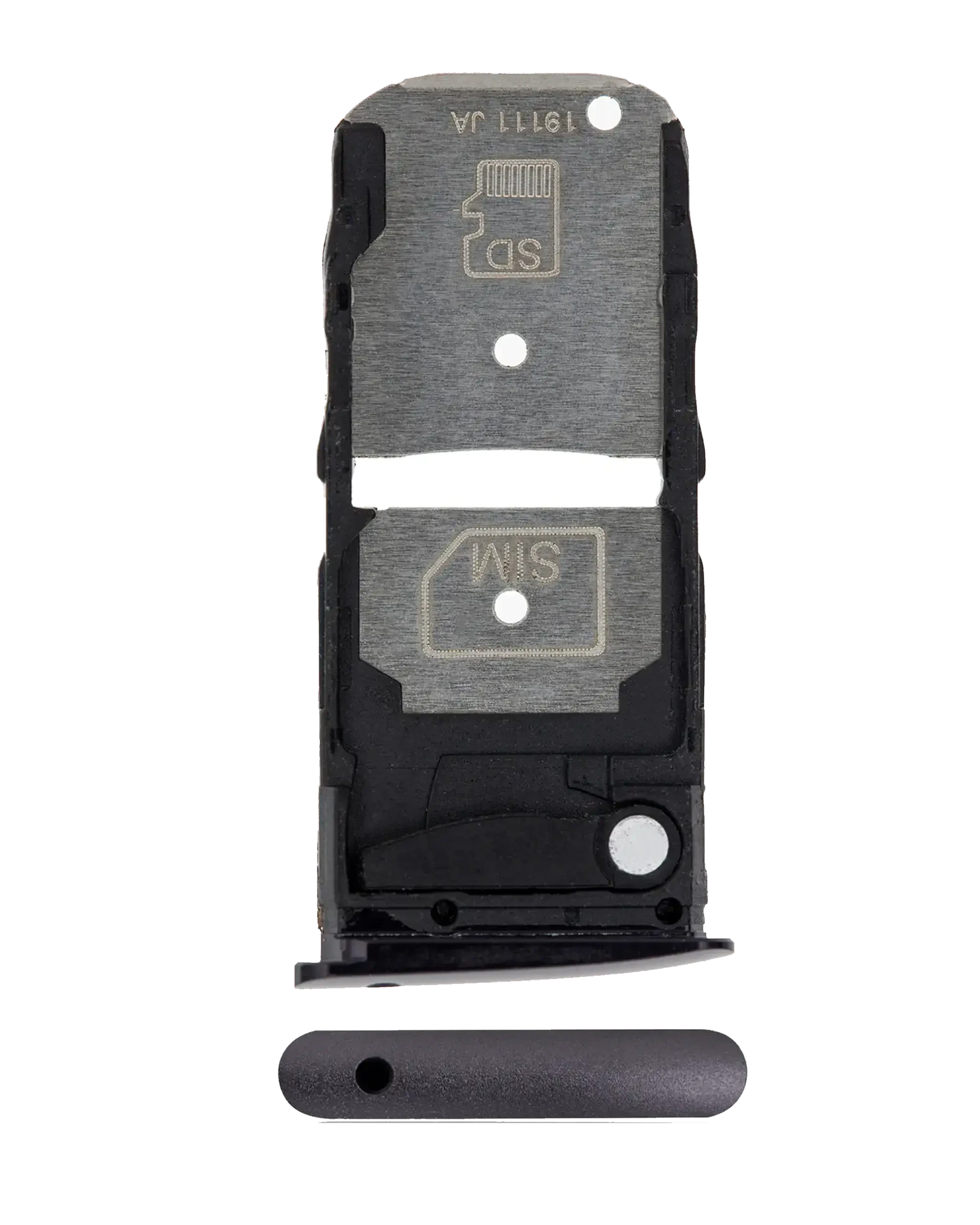 Carrellino SIM singola per Motorola Moto Z4 (XT1980 / 2019) (Nero)