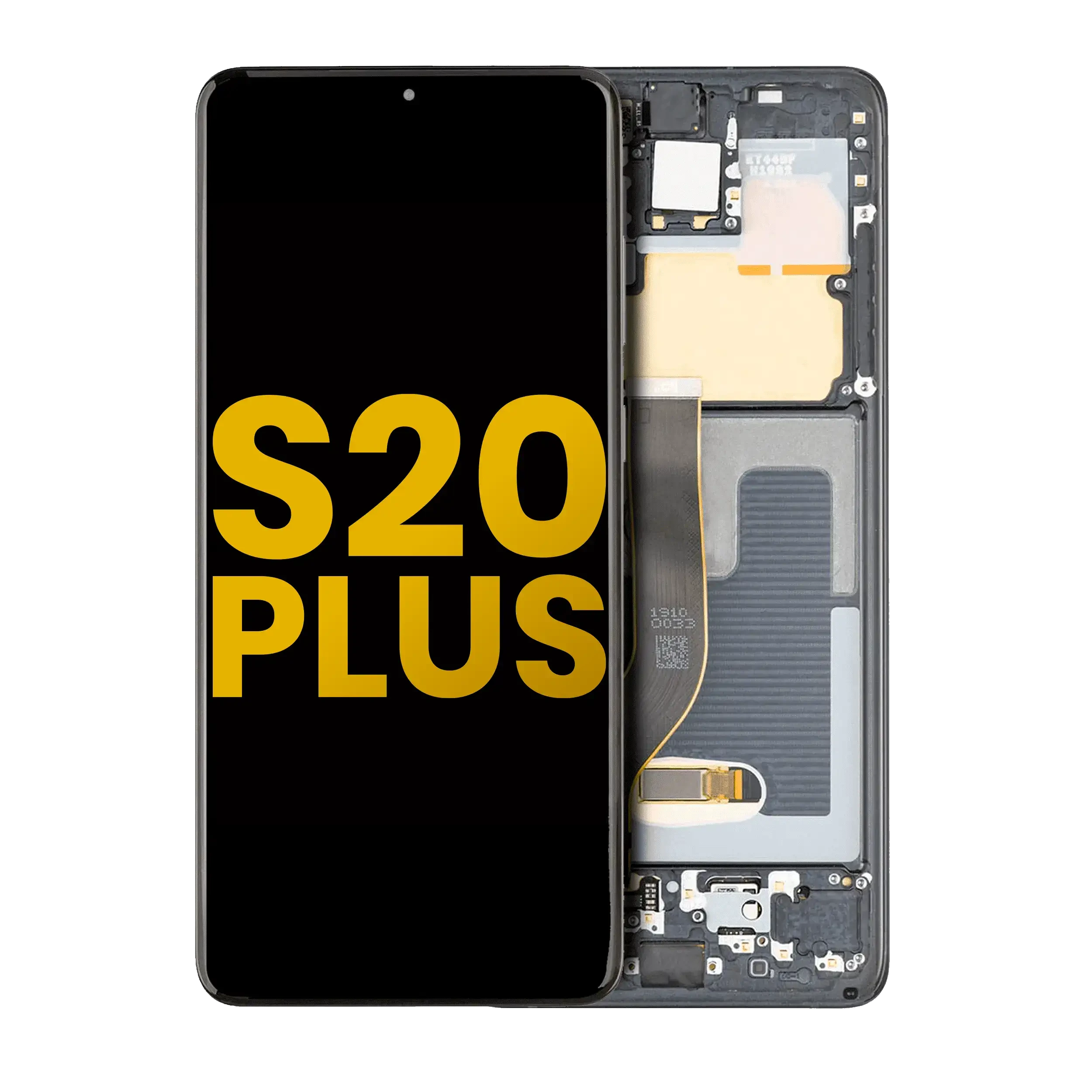 Display OLED completo con Frame per Samsung Galaxy S20 Plus 5G (Refurbished) (Nero cosmico)