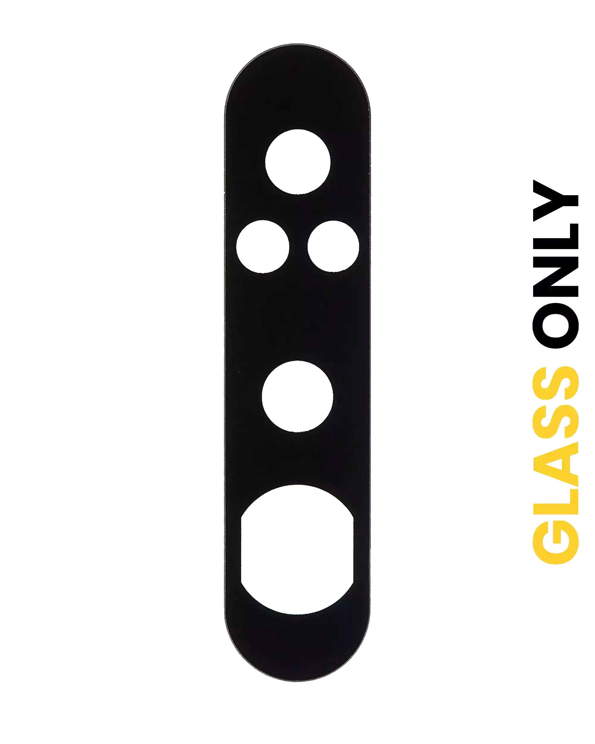 Lente fotocamera posteriore (solo vetro) con adesivo per Samsung Galaxy A80 (A805 / 2019)
