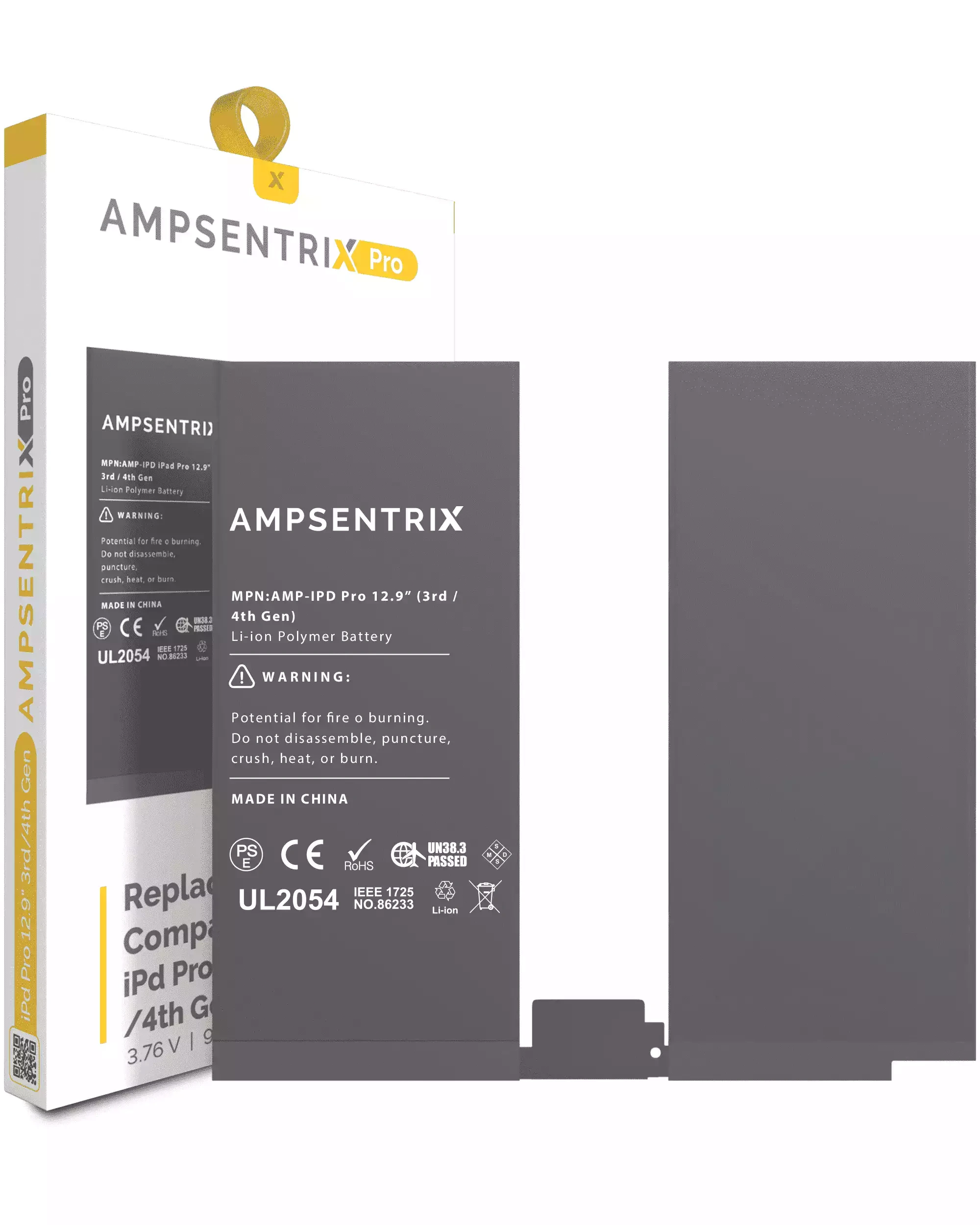 Batteria di ricambio per iPad Pro 12.9" 3rd Gen (2018) / 4th Gen (2020) (AmpSentrix Pro)