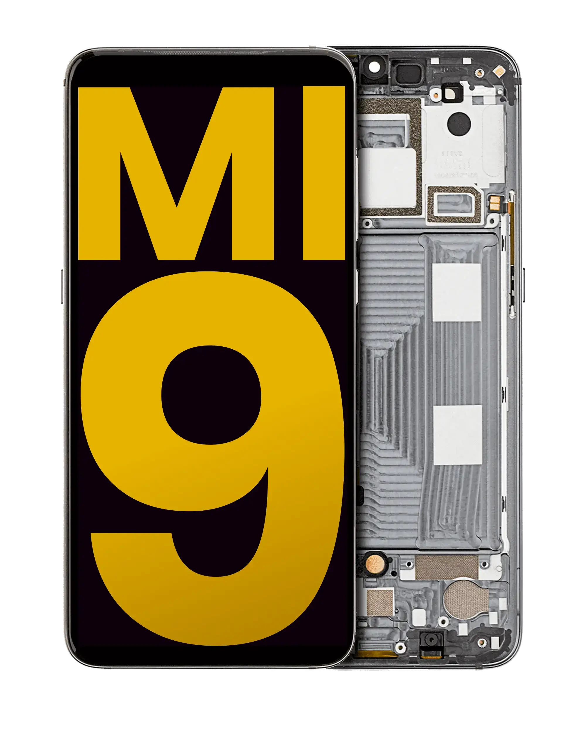 Display OLED completo con Frame per Xiaomi Mi 9 (Refurbished) (Piano Nero)
