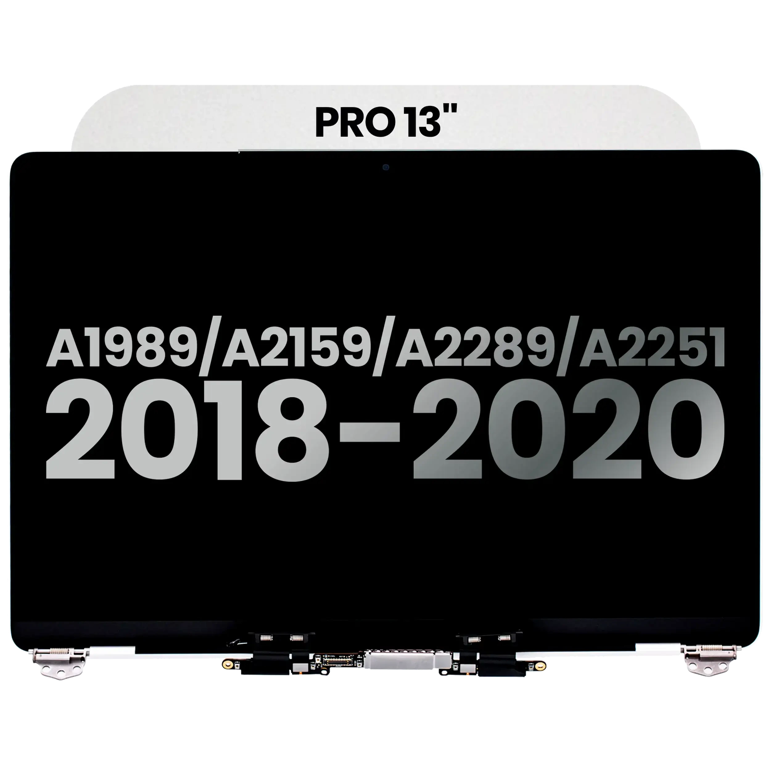 Display LCD completo per MacBook Pro 13" A1989 (2018-2019) / A2159 (2019) / A2289 / A2251 (2020) (Used Service Pack Pull: grado A) (Argento)