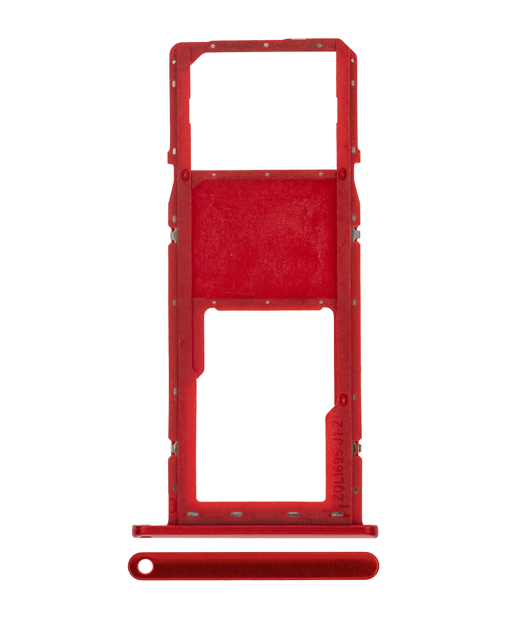 Carrellino SIM singola per Samsung Galaxy A01 (A015 / 2020) (Rosso)