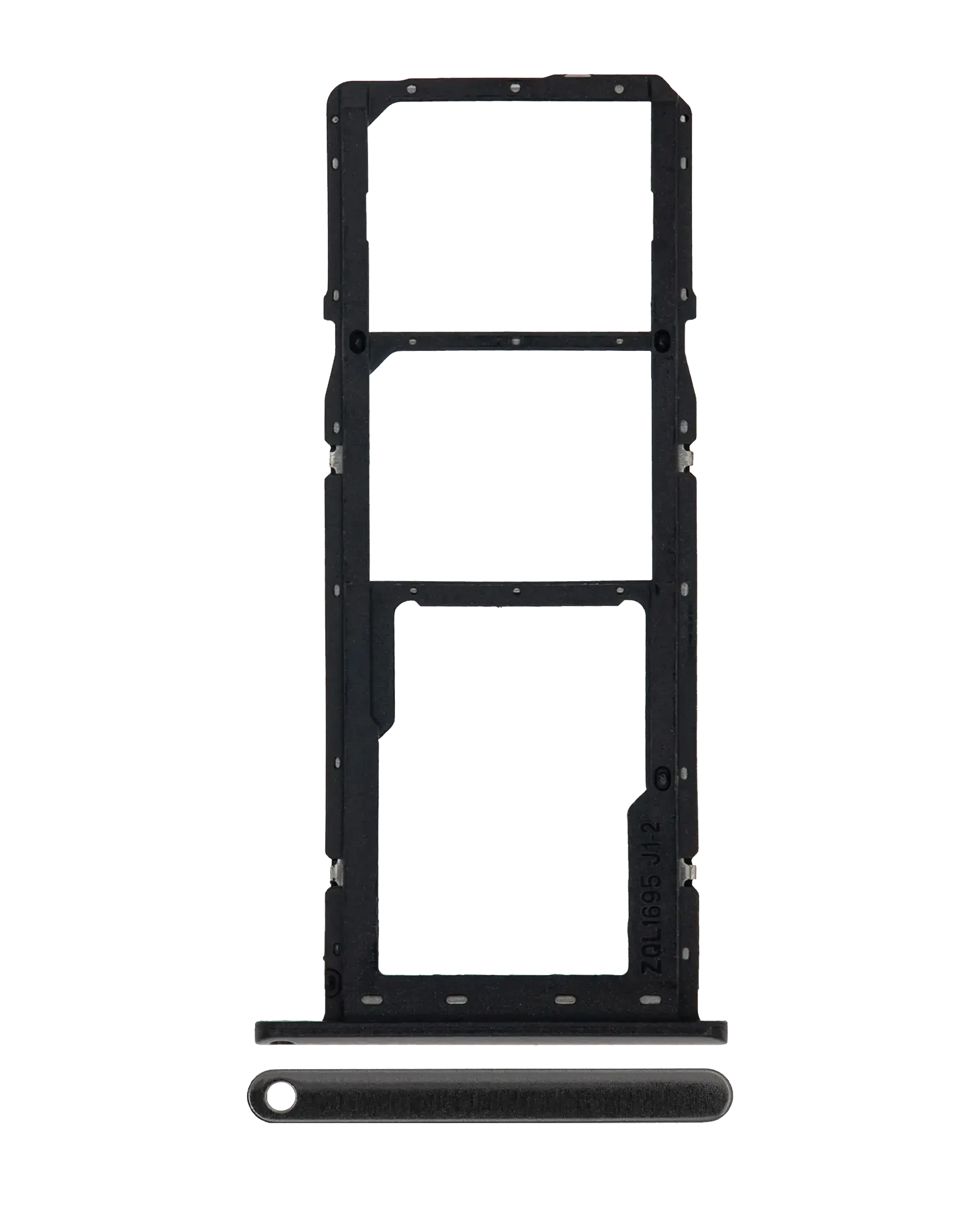 Carrellino doppia SIM per Samsung Galaxy A01 (A015 / 2020) (Nero)