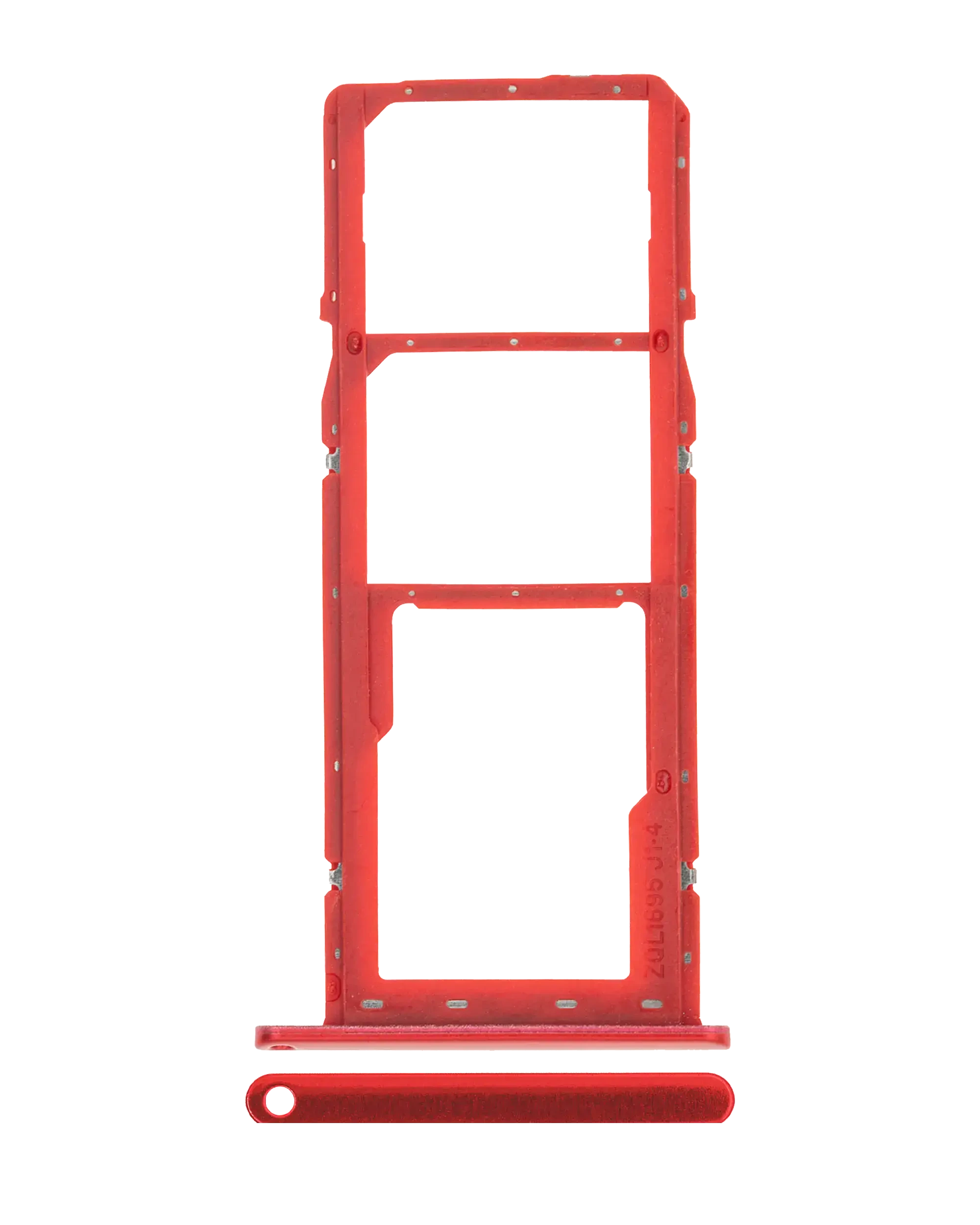 Carrellino doppia SIM per Samsung Galaxy A01 (A015 / 2020) (Rosso)