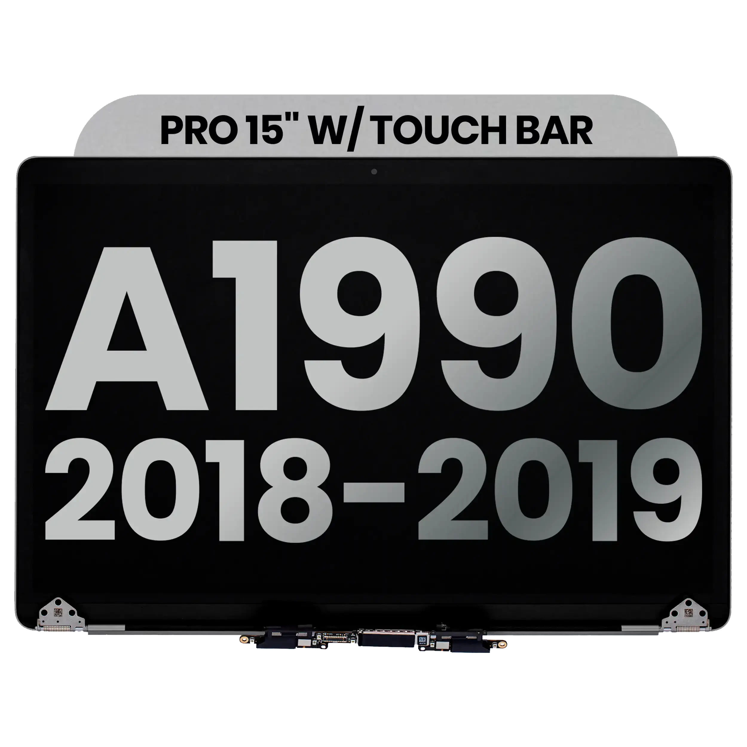 Display LCD completo per MacBook Pro 15" A1990 (2018-2019) (Used Service Pack Pull: Grade B) (Grigio siderale)
