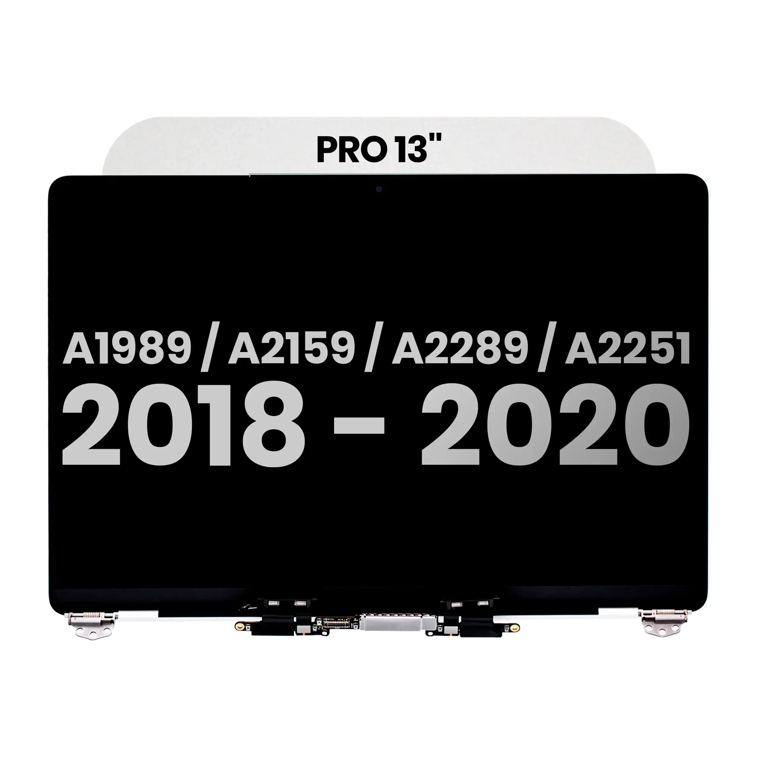 Display LCD completo per MacBook Pro 13" A1989 (2018-2019) / A2159 (2019) / A2289 / A2251 (2020) (Used Service Pack Pull: Grade B) (Argento)