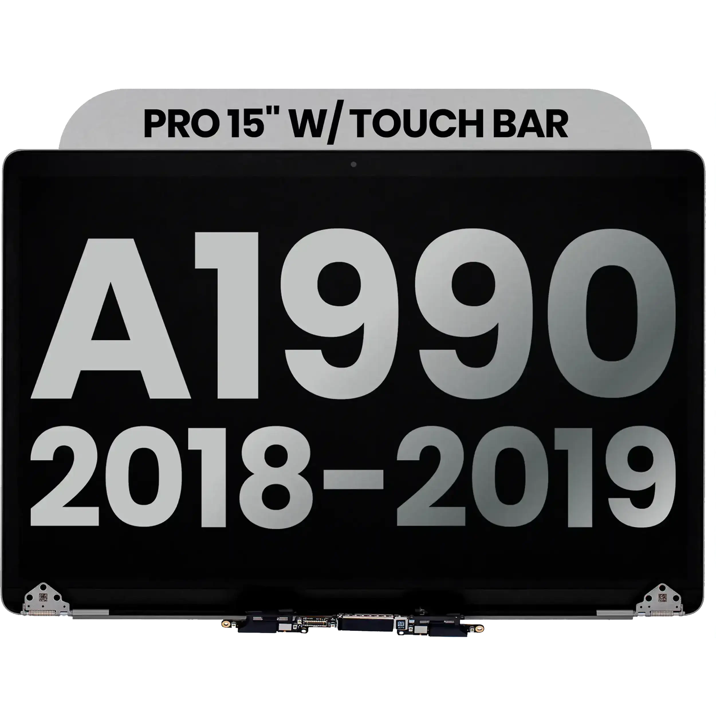 Display LCD completo per MacBook Pro 15" A1990 (2018-2019) (Used Service Pack Pull: grado A) (Grigio siderale)