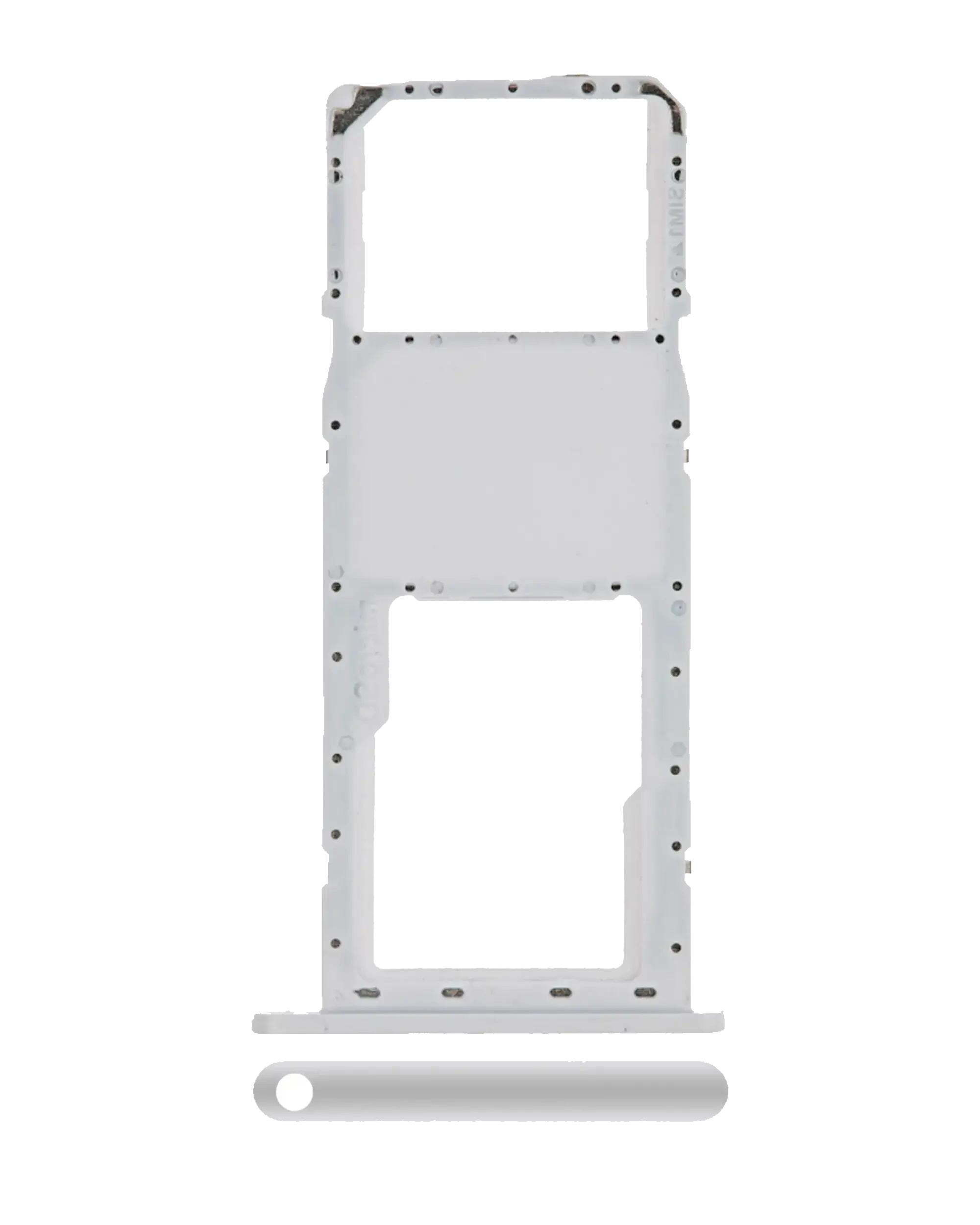 Carrellino SIM singola per Samsung Galaxy A11 (A115 / 2020) (Bianco)